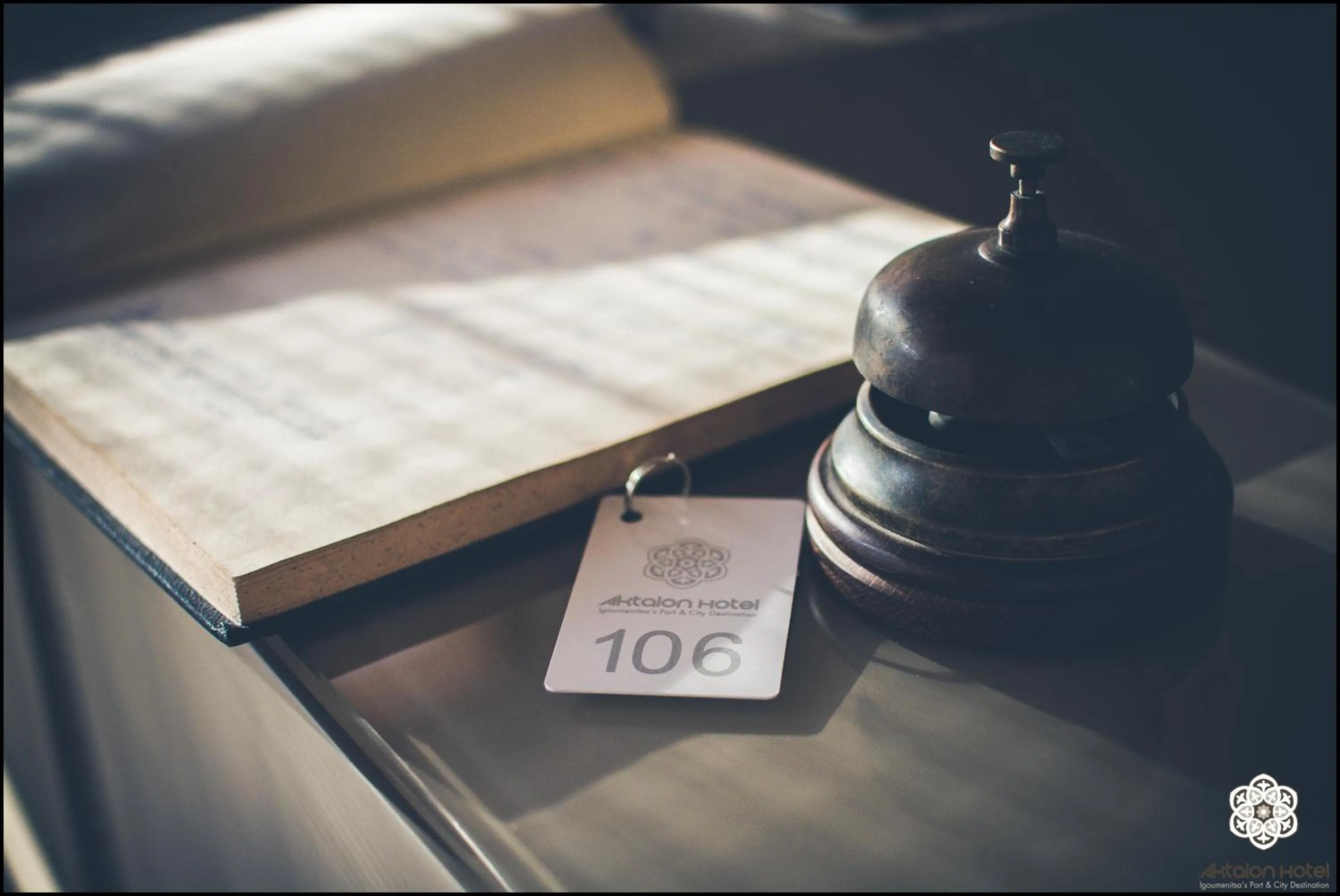 Decorative detail, Bed in Aktaion Hotel