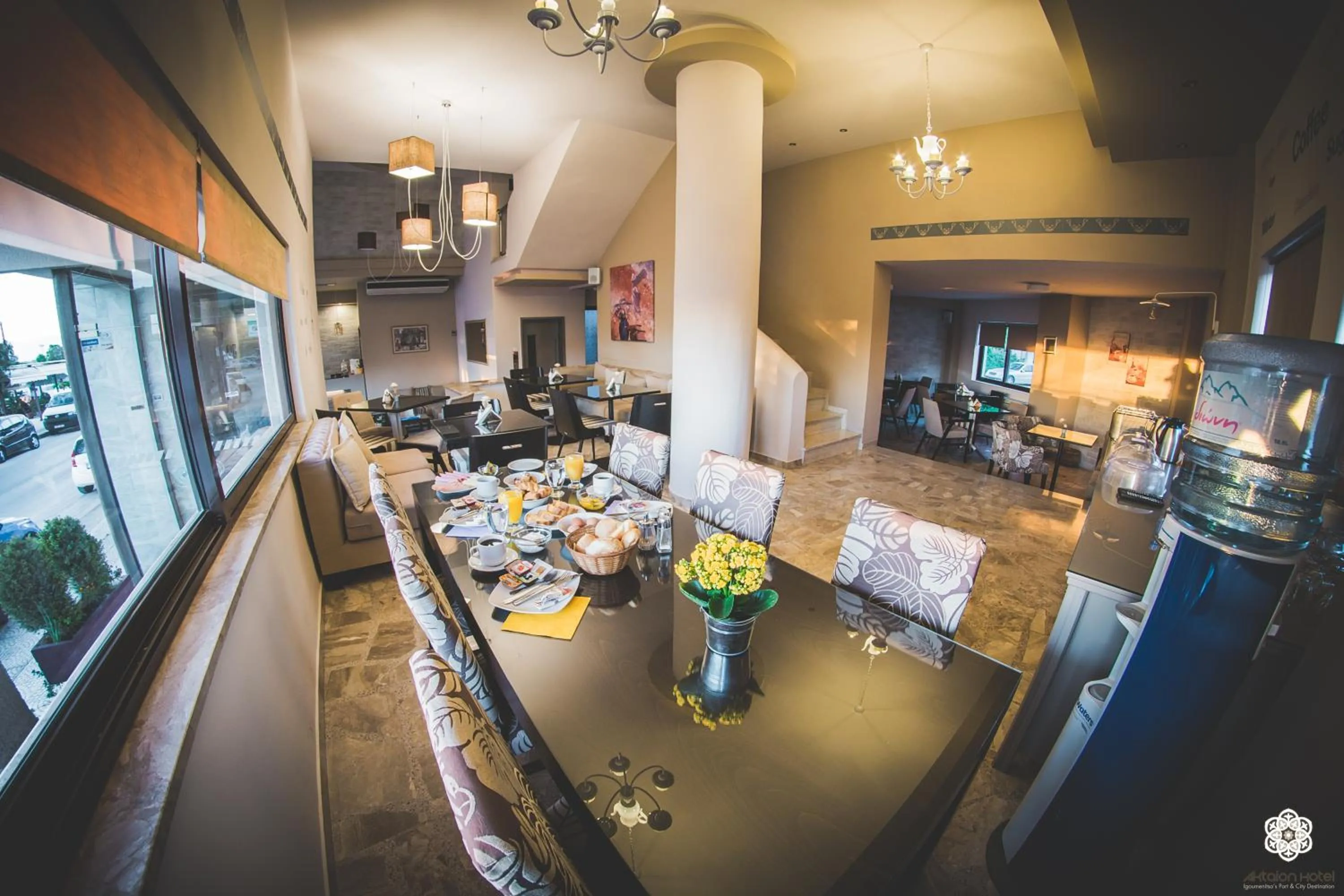 Dining area in Aktaion Hotel