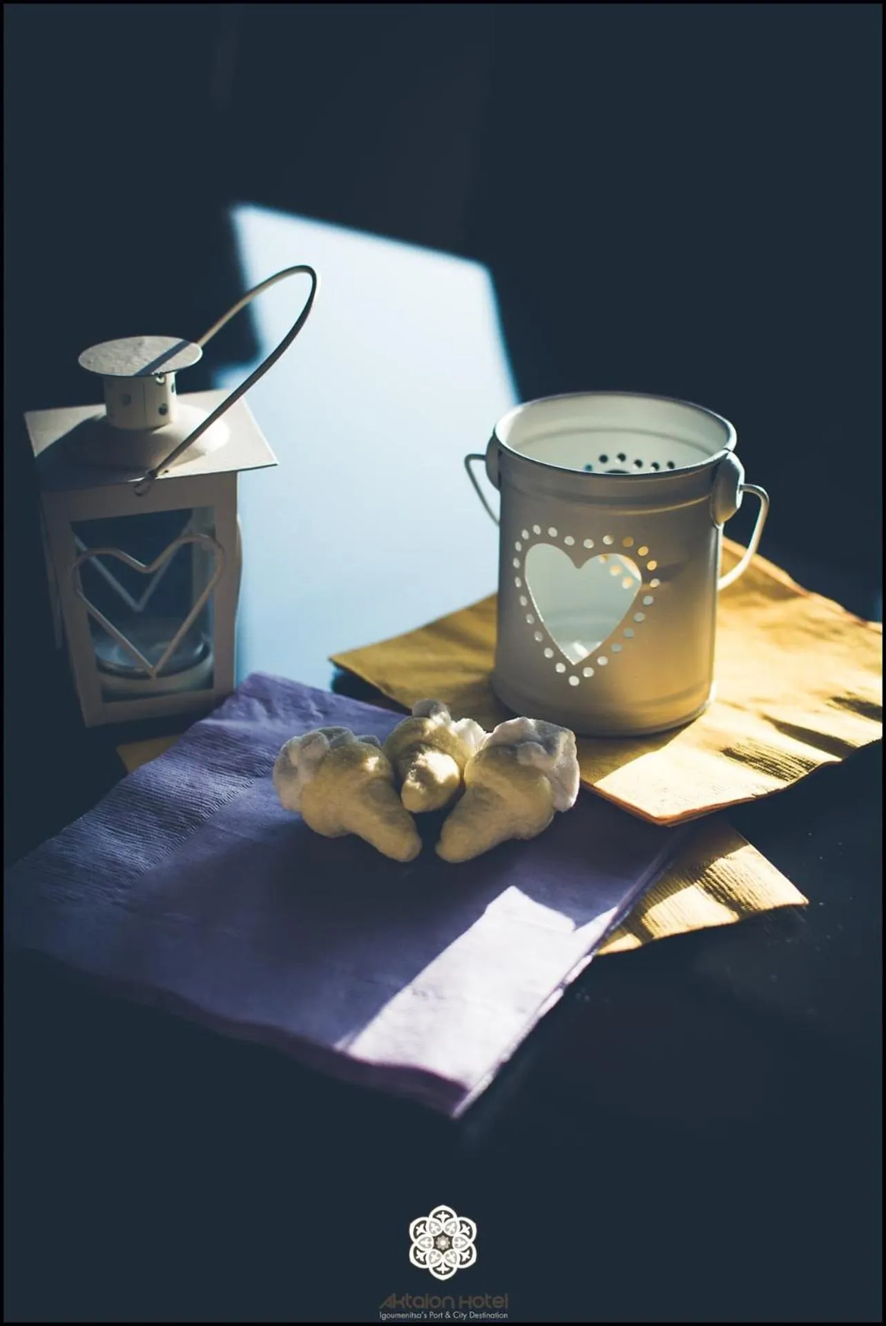 Decorative detail in Aktaion Hotel