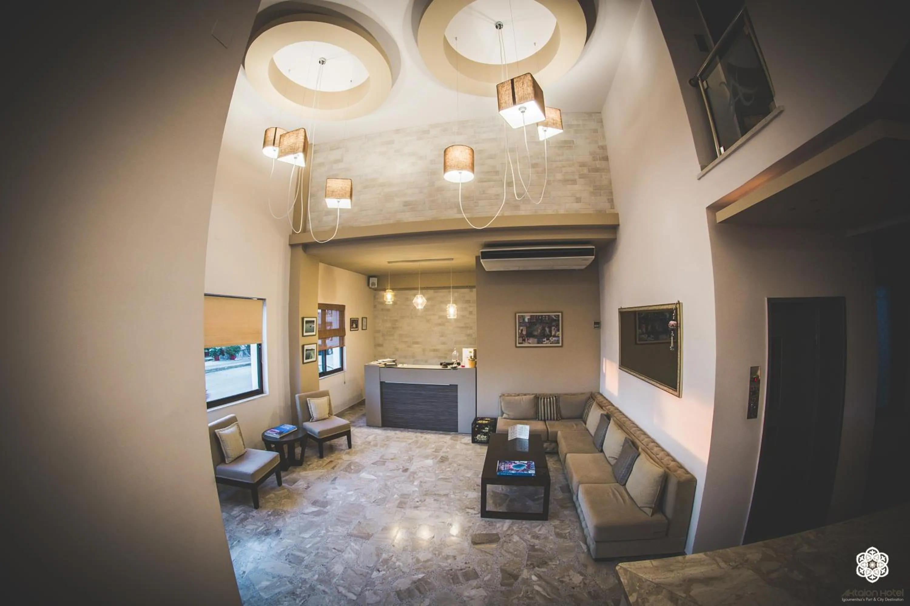 Lobby or reception in Aktaion Hotel