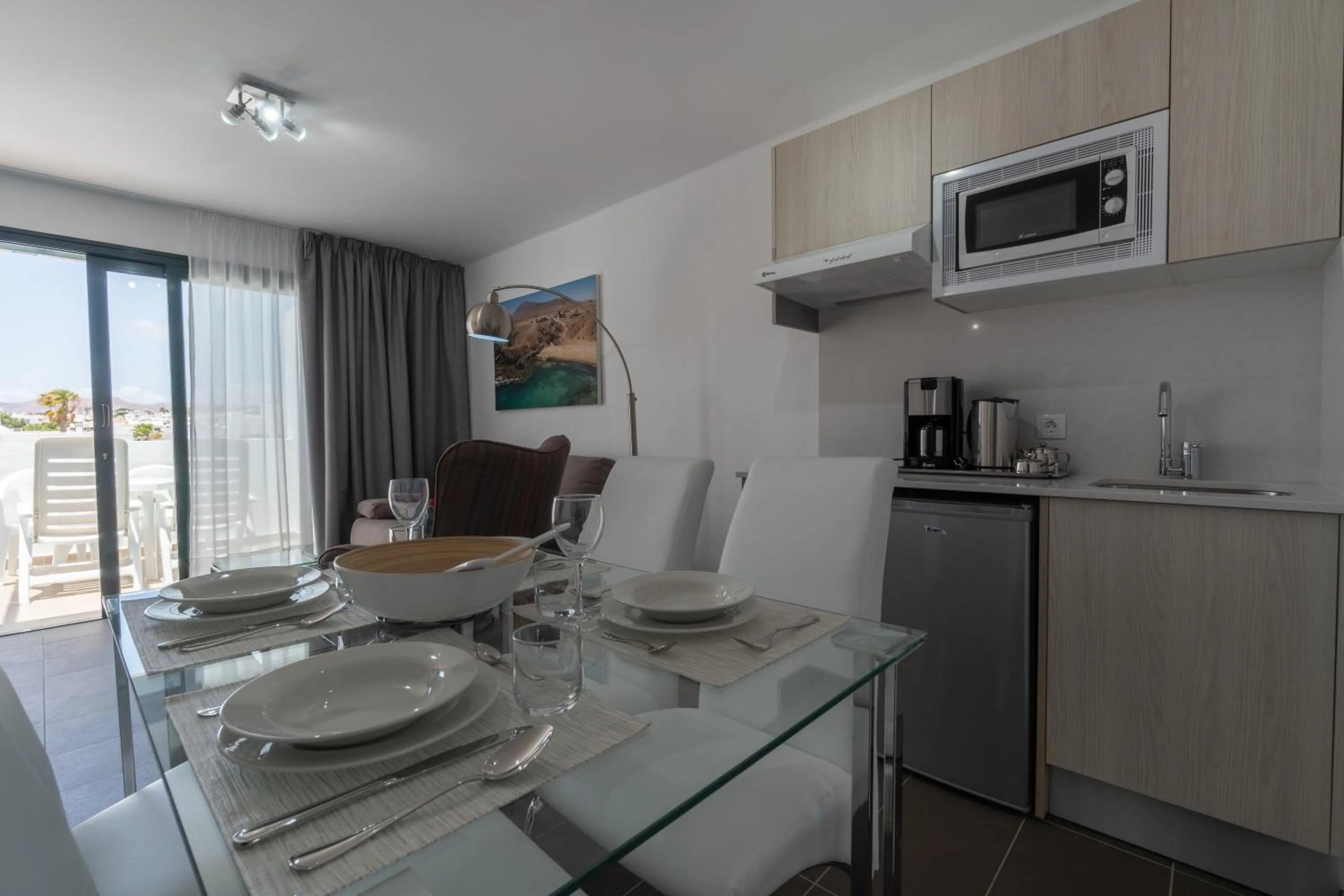 Kitchen or kitchenette in Bitacora Lanzarote Club