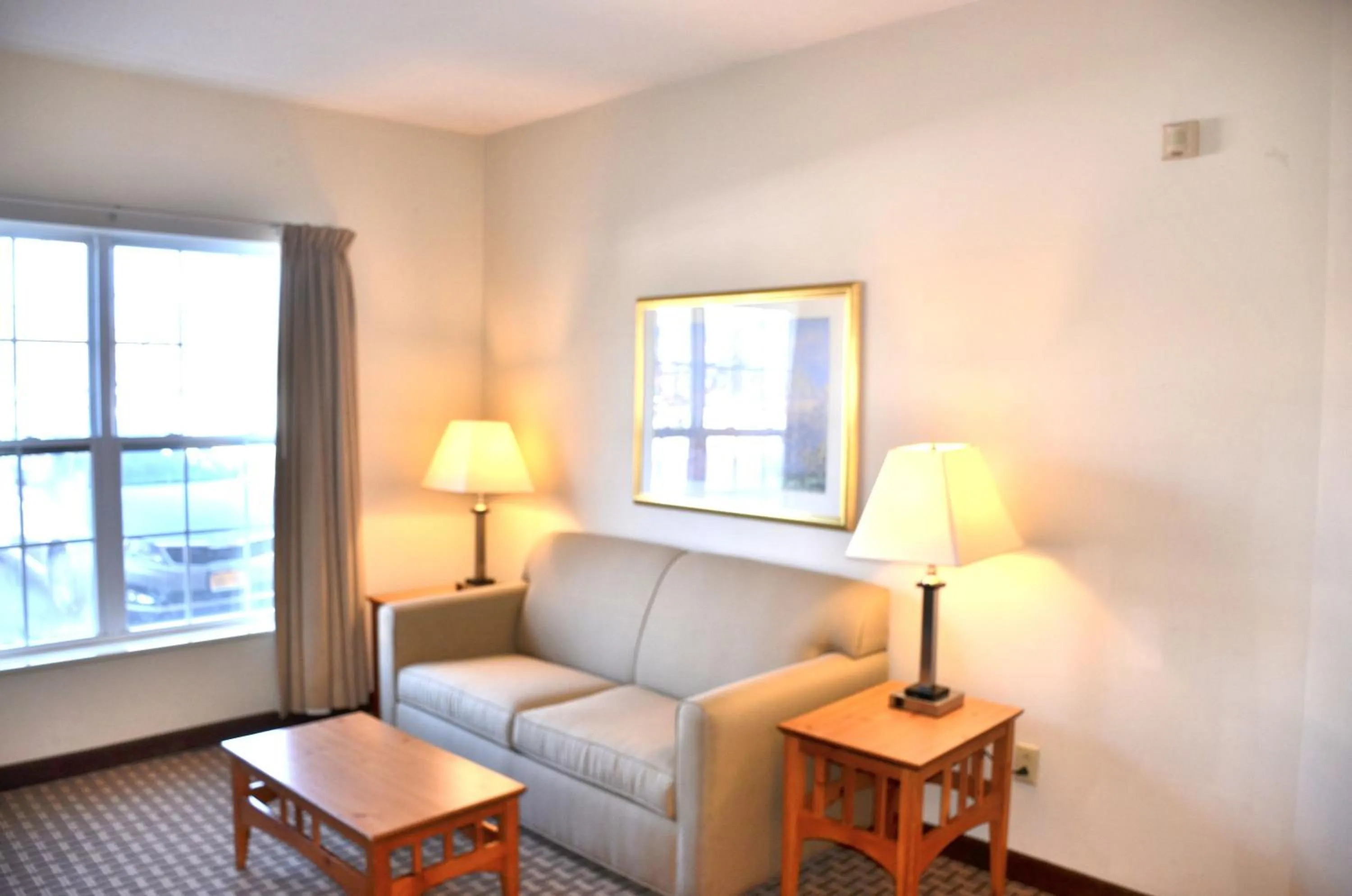 Living room in Cresthill Suites Syracuse