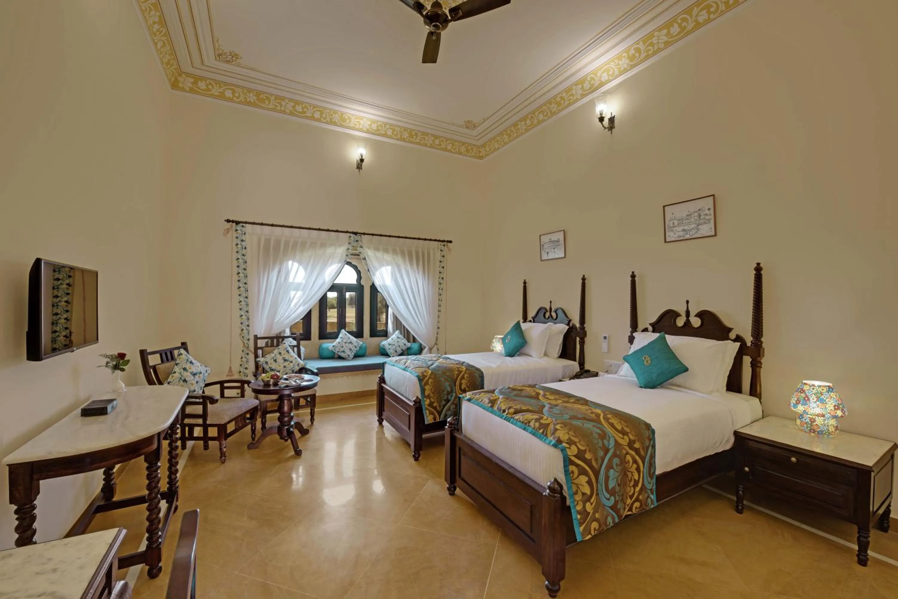 Photo of the whole room, Bed in SKK The Fern An Ecotel Hotel, Jaisalmer