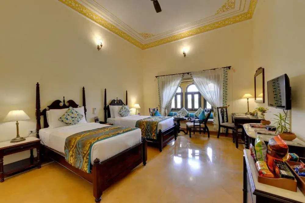 Quiet street view, Bed in SKK The Fern An Ecotel Hotel, Jaisalmer Quiet street view, Bed in SKK The Fern An Ecotel Hotel, Jaisalmer