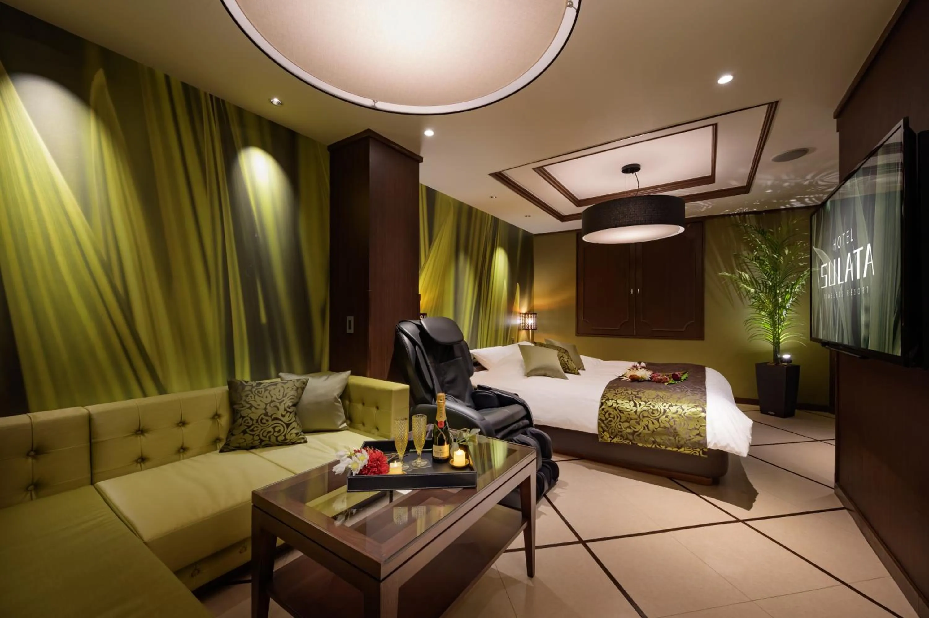 Bedroom in HOTEL SULATA GIFU HASHIMA (Adult Only)