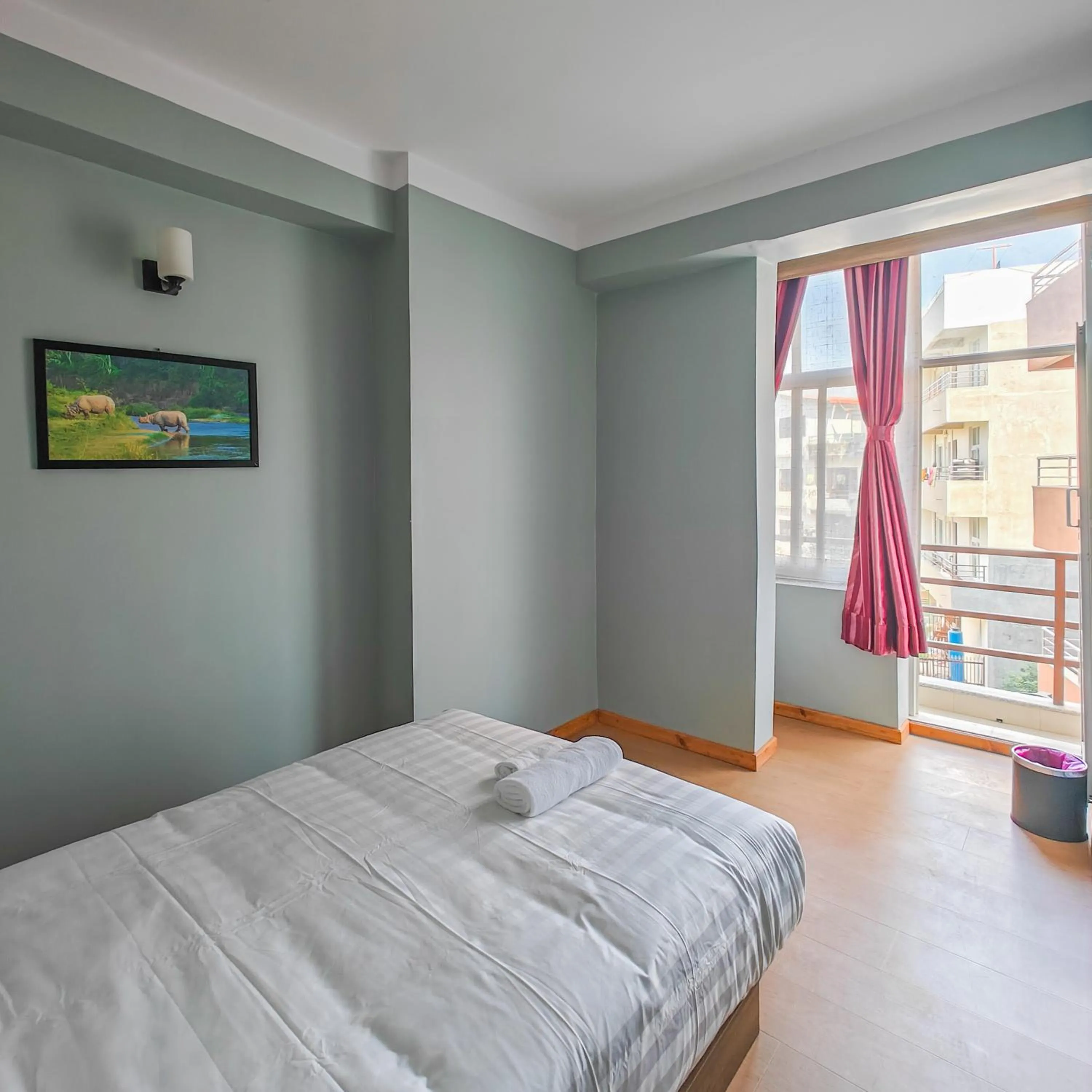 Bed in Boudha Apart Hotel