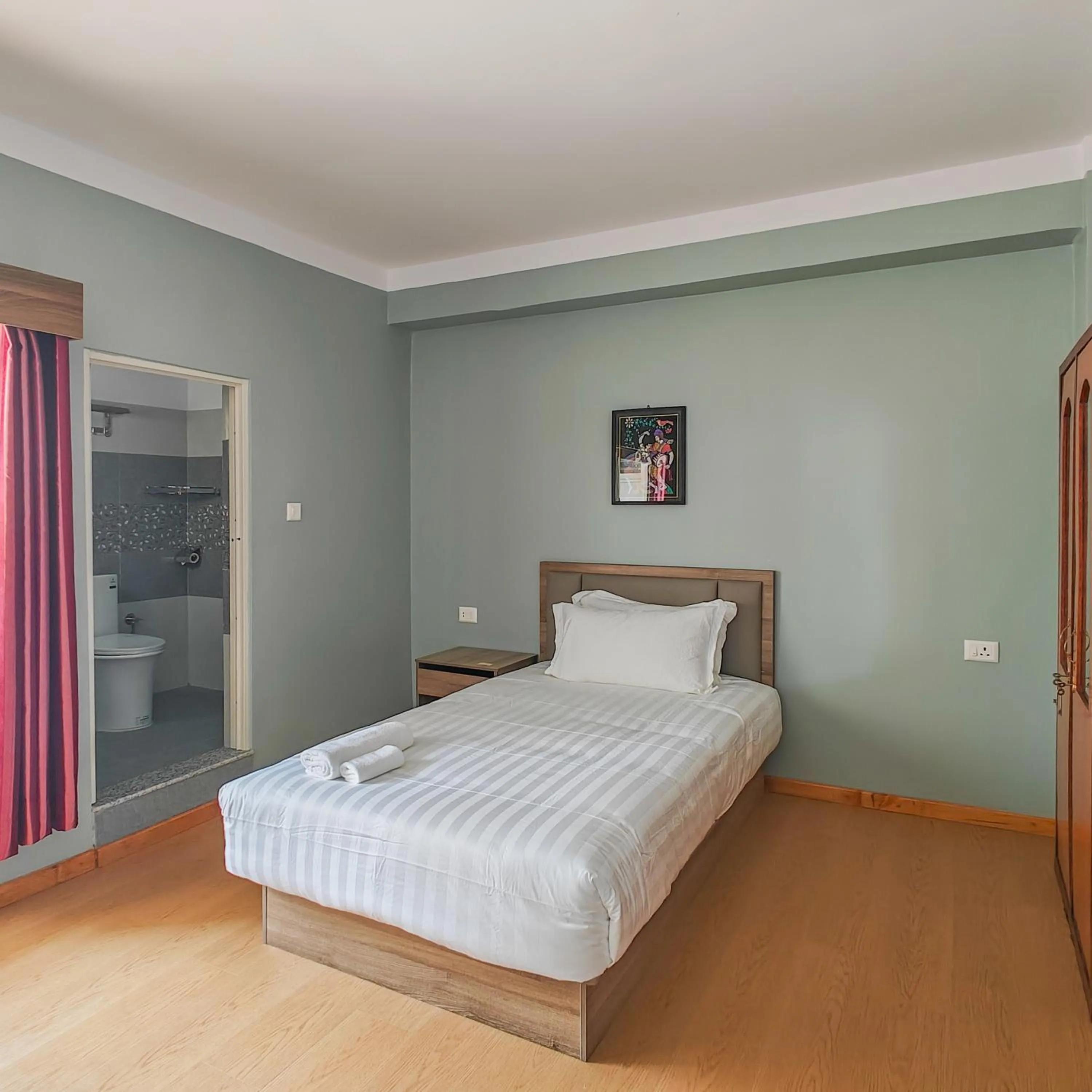 Bed in Boudha Apart Hotel