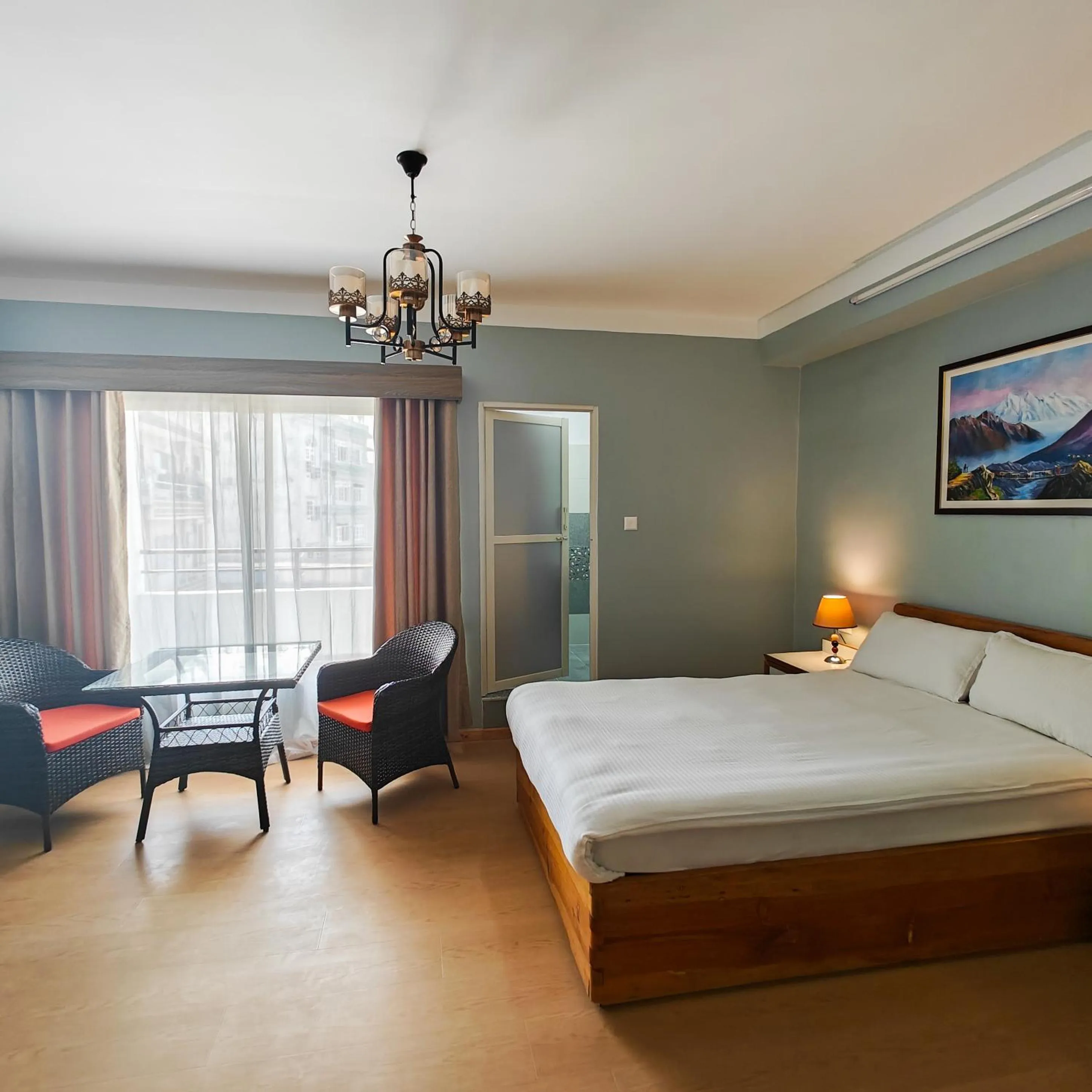 Bed in Boudha Apart Hotel