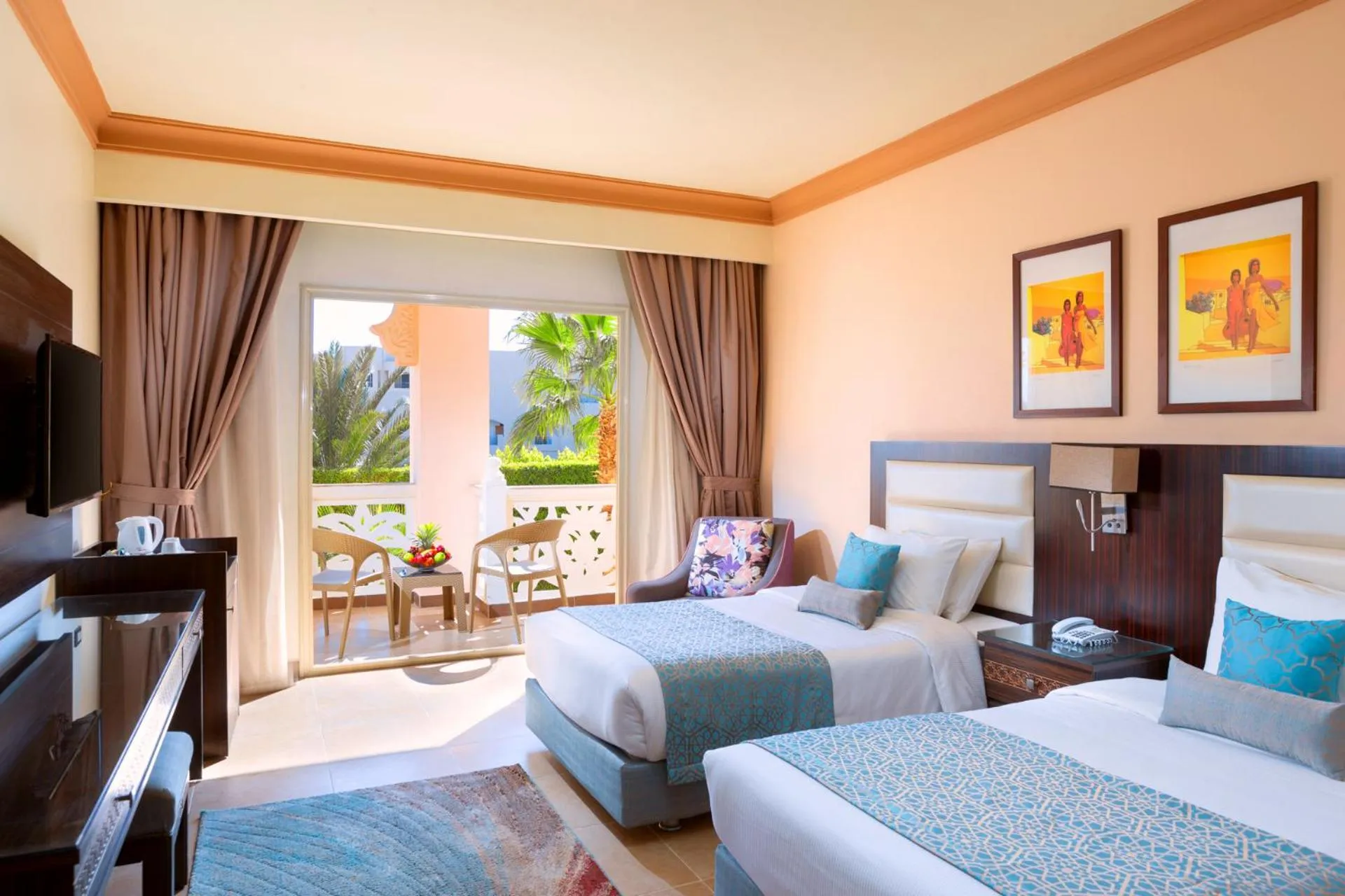 Bed in Pickalbatros Palace - Aqua Park Hurghada