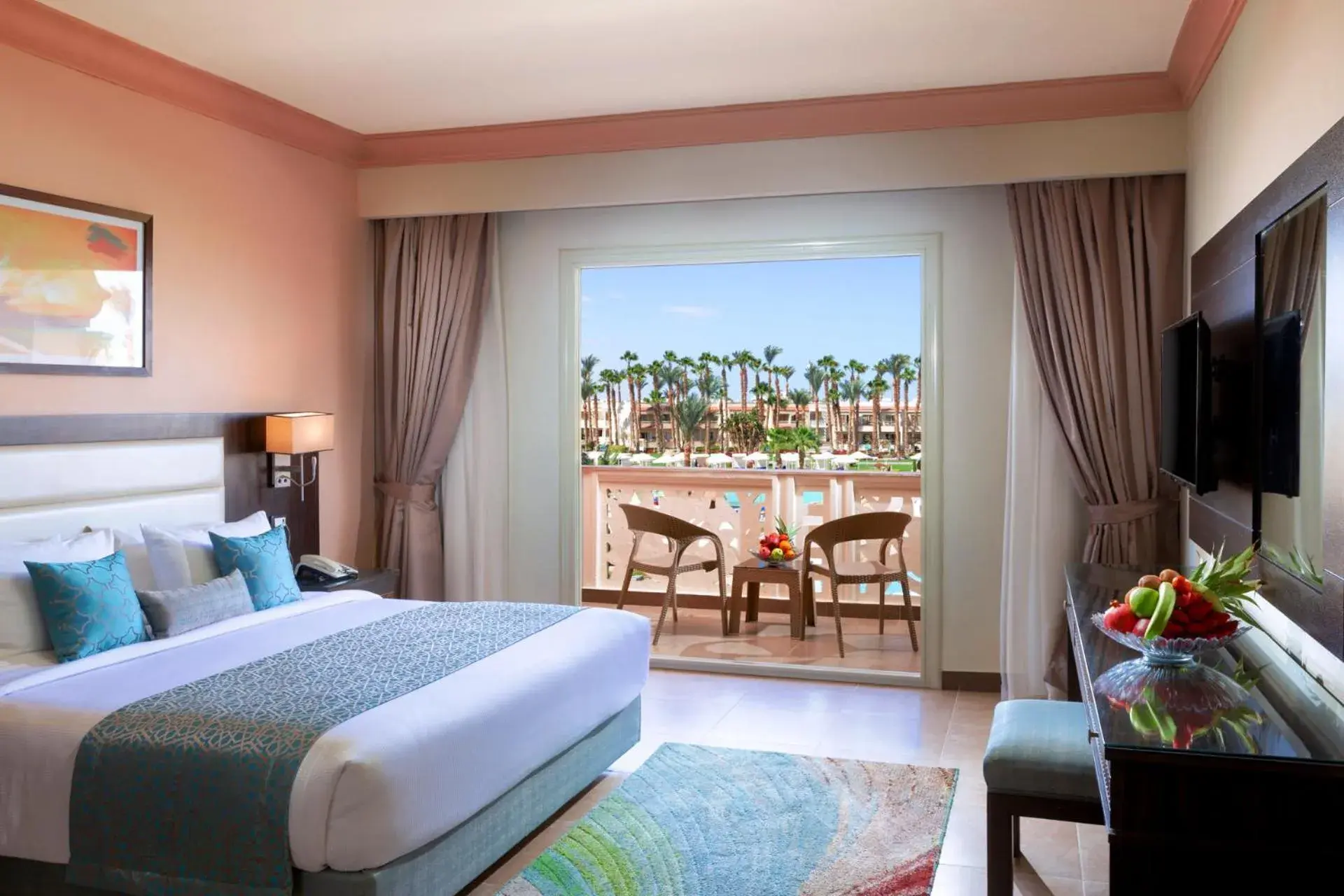 Deluxe Double Room with Side Sea View in Pickalbatros Palace - Aqua Park Hurghada Deluxe Double Room with Side Sea View in Pickalbatros Palace - Aqua Park Hurghada