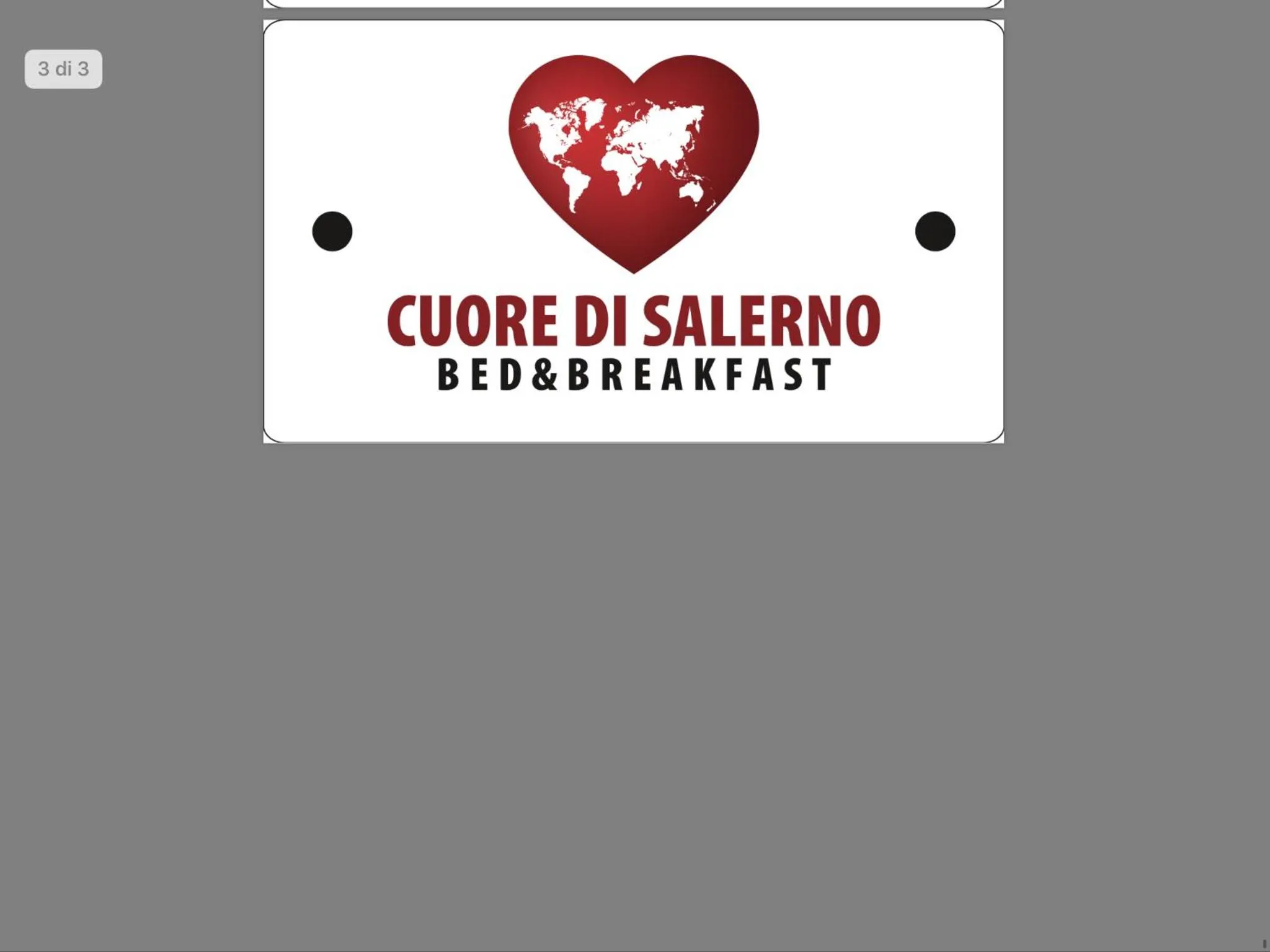 Triple Room with Private Bathroom in B&B Cuore di Salerno