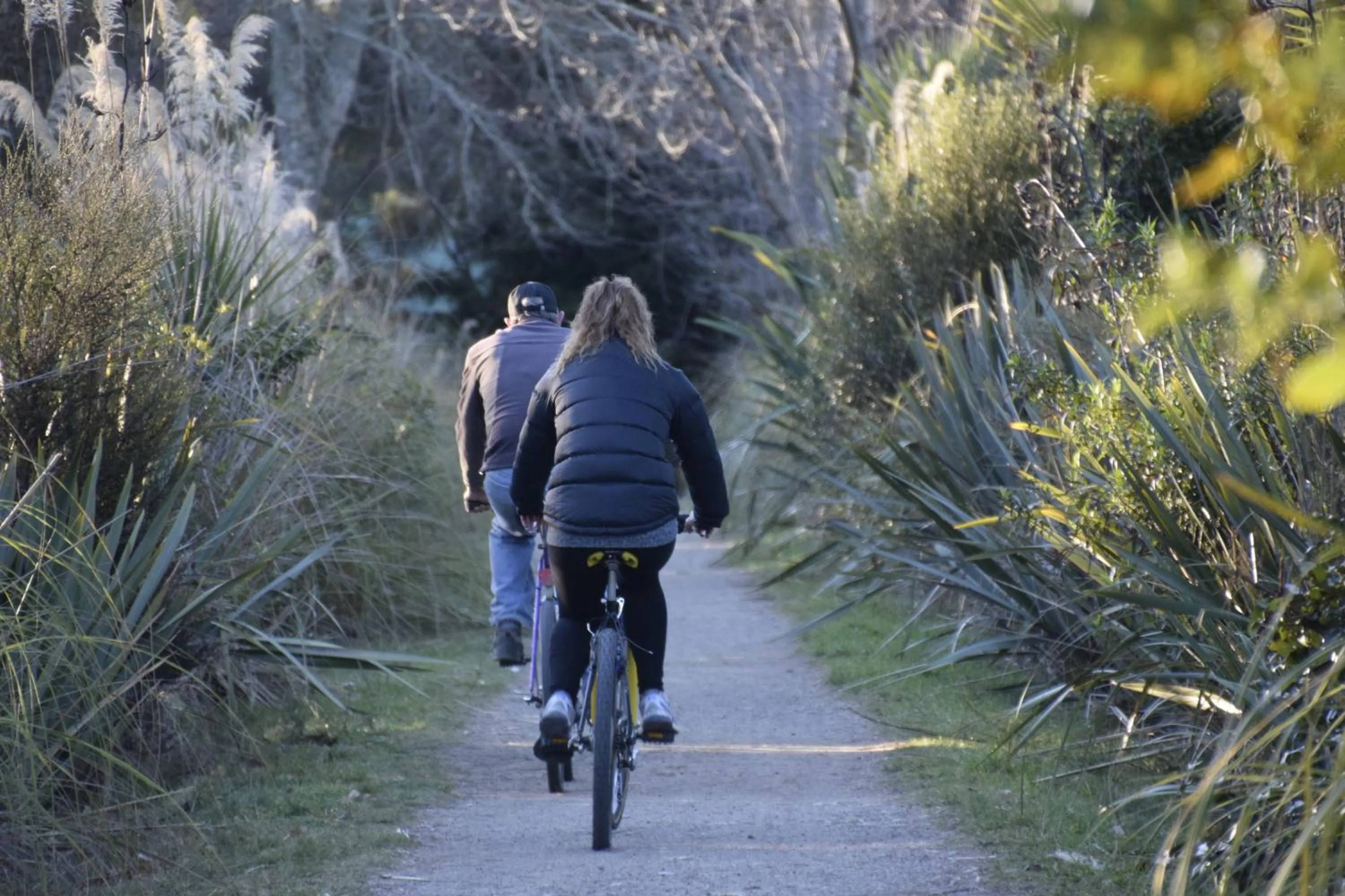 Cycling in Judges Pool Motel Turangi