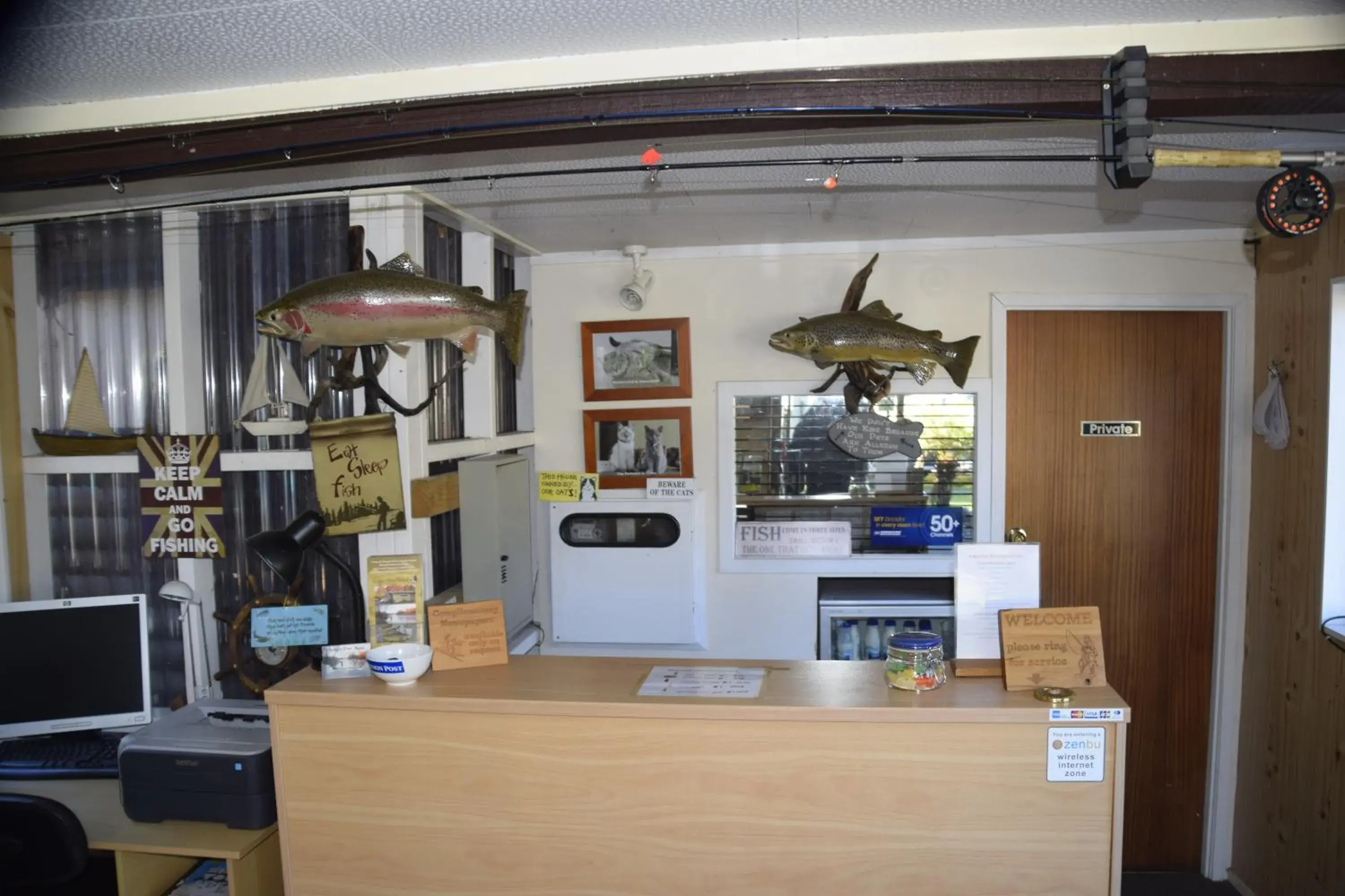 Lobby or reception in Judges Pool Motel Turangi Lobby or reception in Judges Pool Motel Turangi