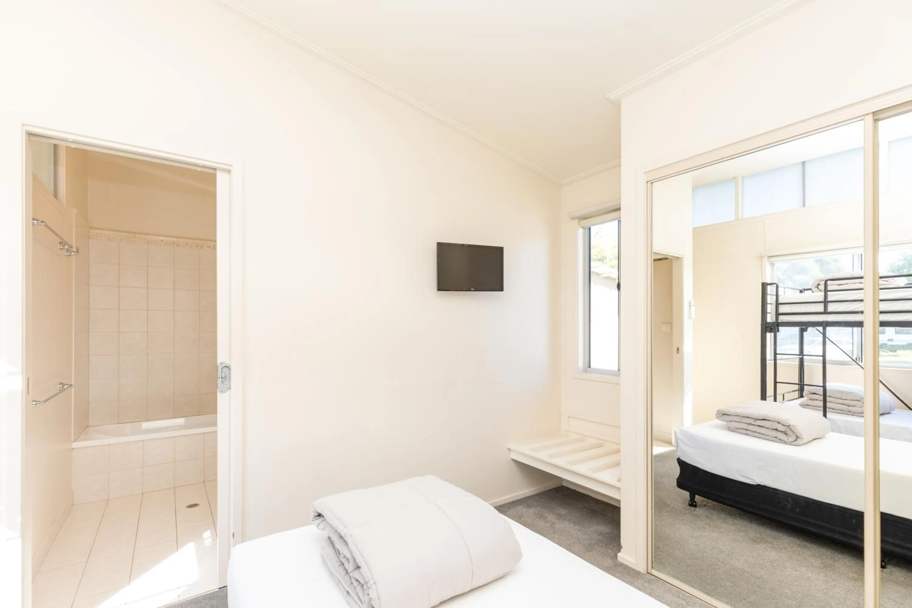 Bedroom, Bed in NRMA Eastern Beach Holiday Park