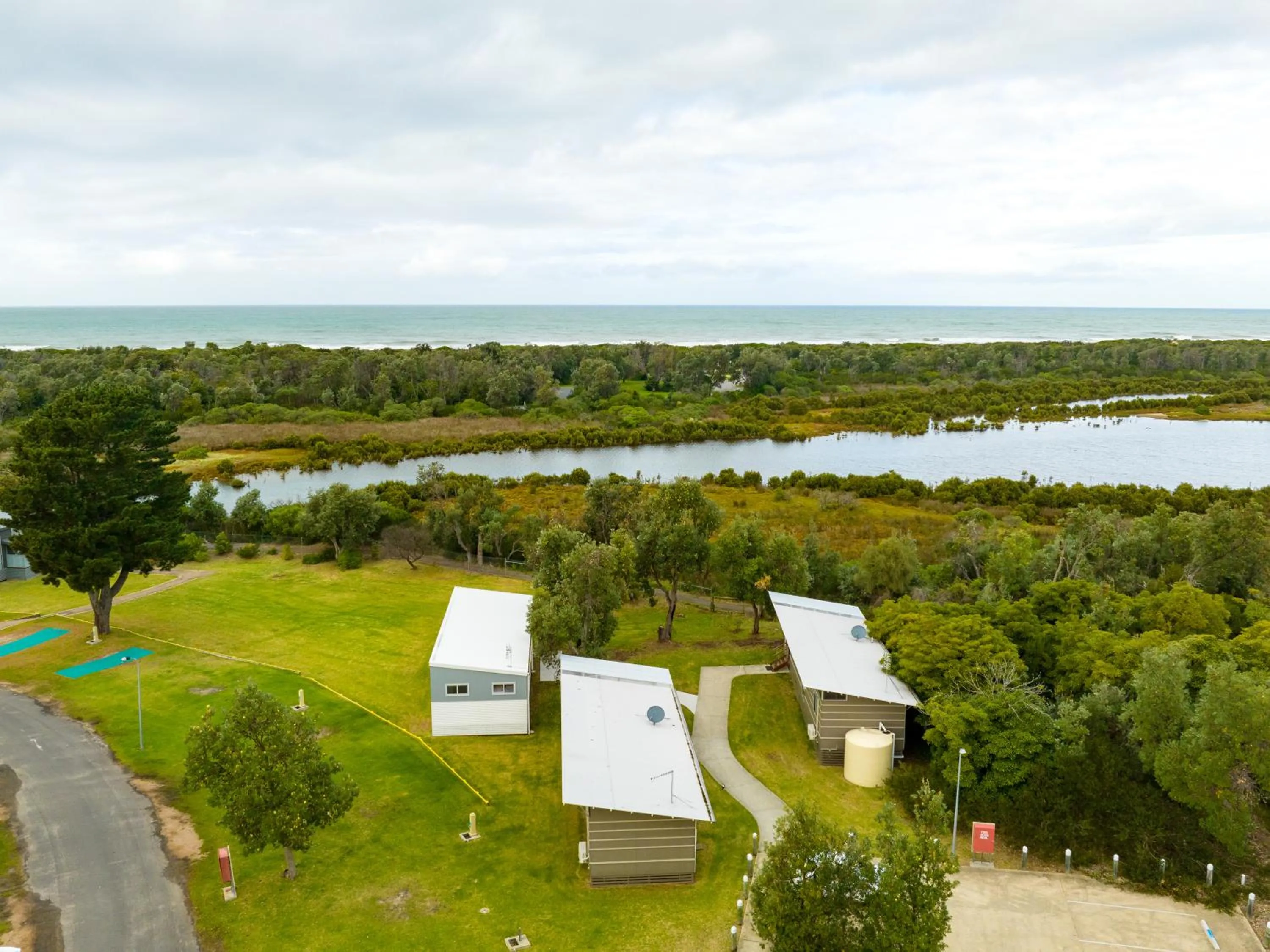 Bird's eye view in NRMA Eastern Beach Holiday Park