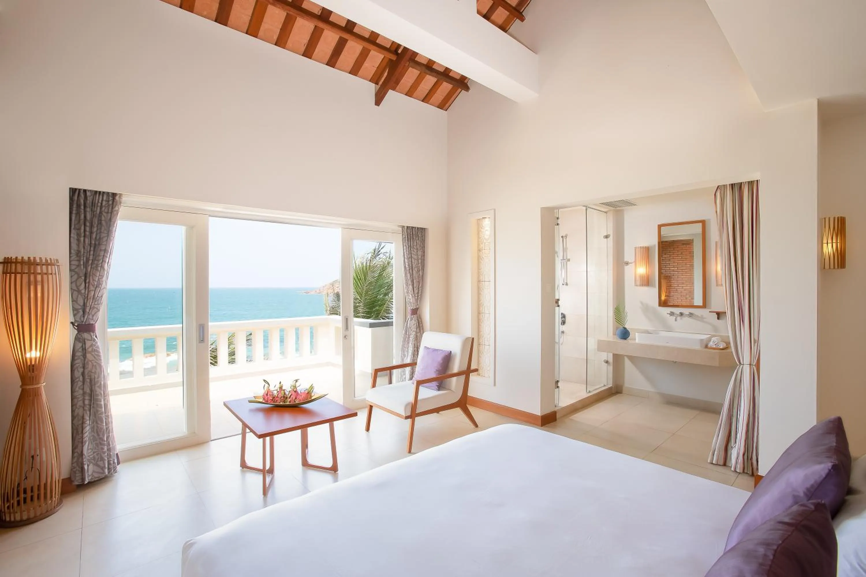 Balcony/Terrace, Bed in Avani Quy Nhon Resort