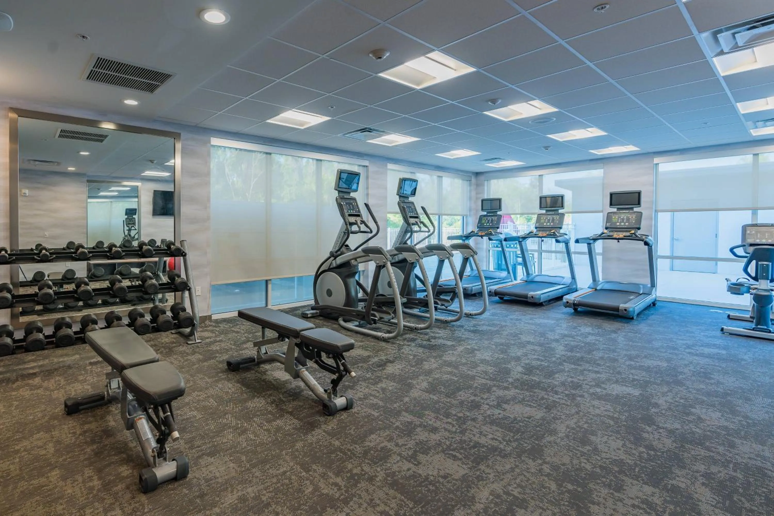 Fitness centre/facilities in Fairfield Inn & Suites by Marriott Gainesville I-75