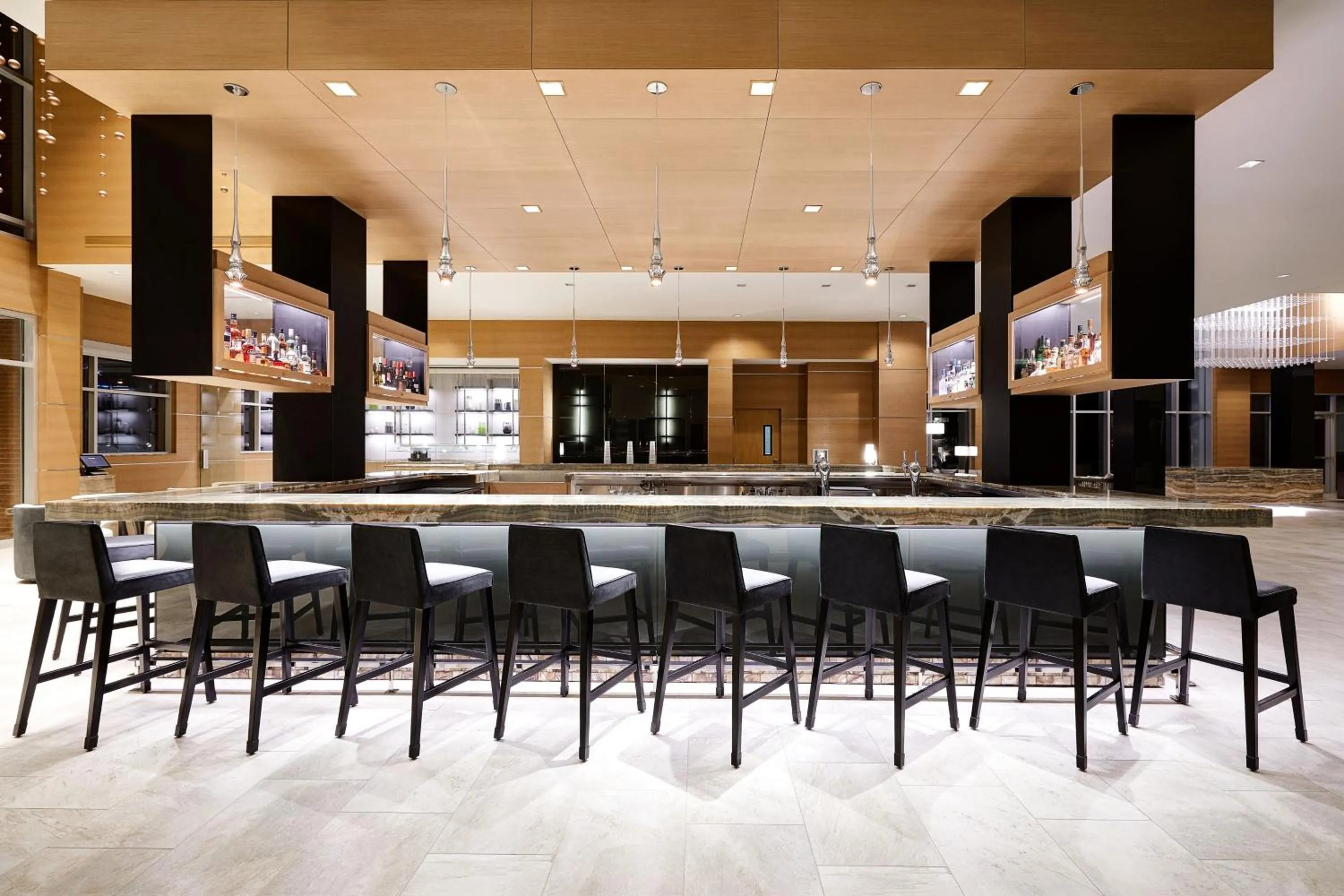Lounge or bar in AC Hotel by Marriott Oklahoma City Bricktown