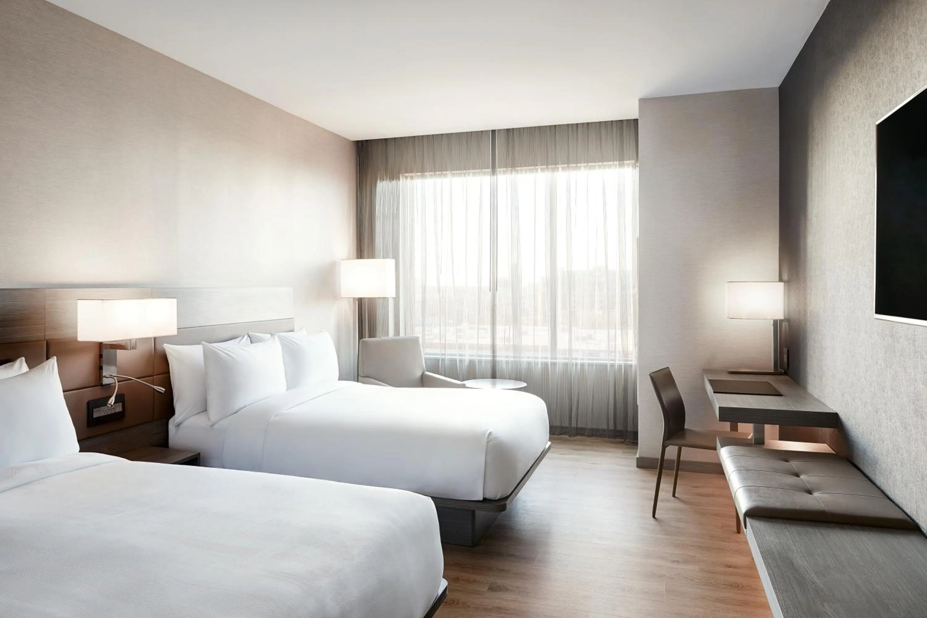 Bedroom, Bed in AC Hotel by Marriott Oklahoma City Bricktown