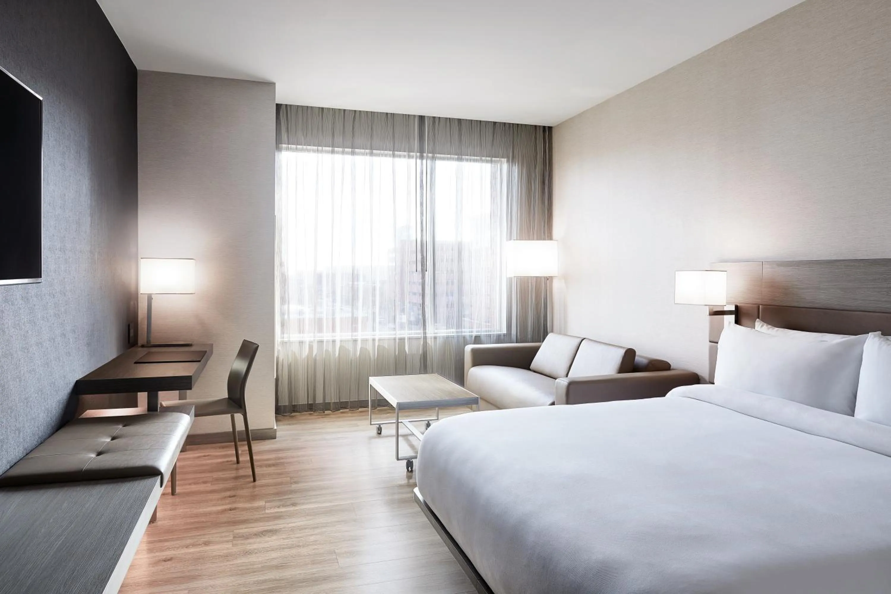 Bedroom, Bed in AC Hotel by Marriott Oklahoma City Bricktown