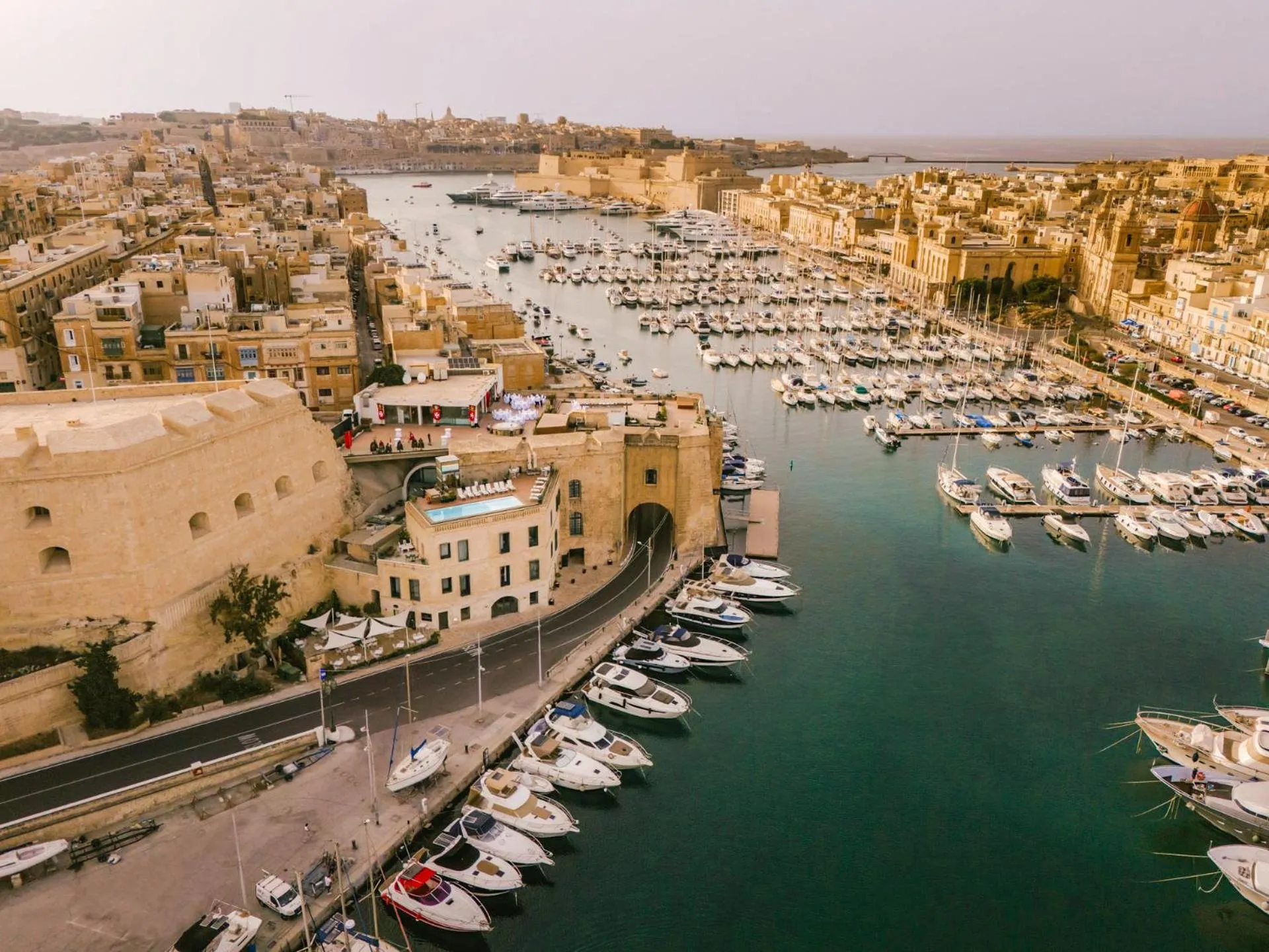 Bird's eye view in Cugo Gran Macina Malta