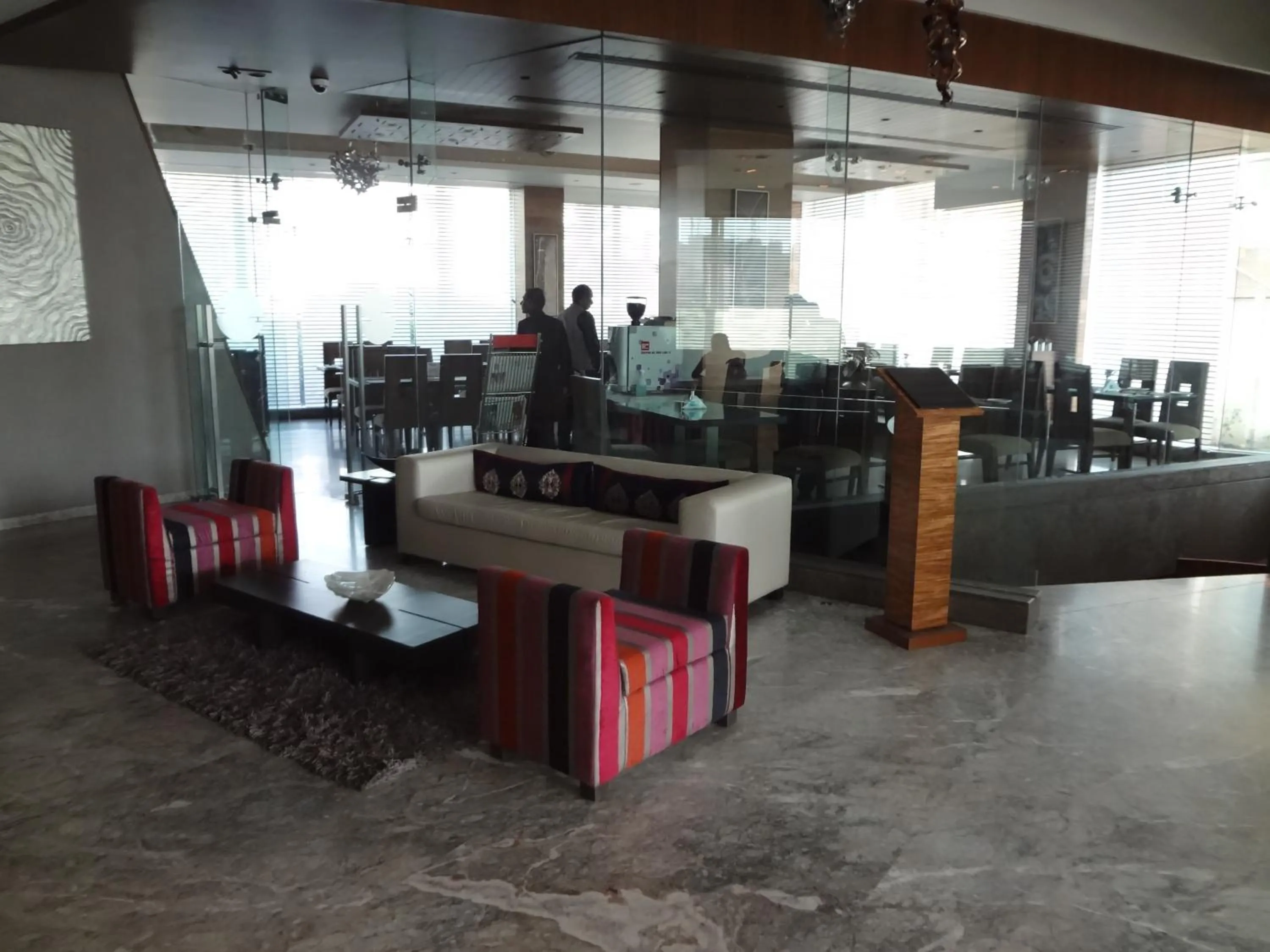 Lobby or reception in Hotel Suba International Sahar Road Mumbai