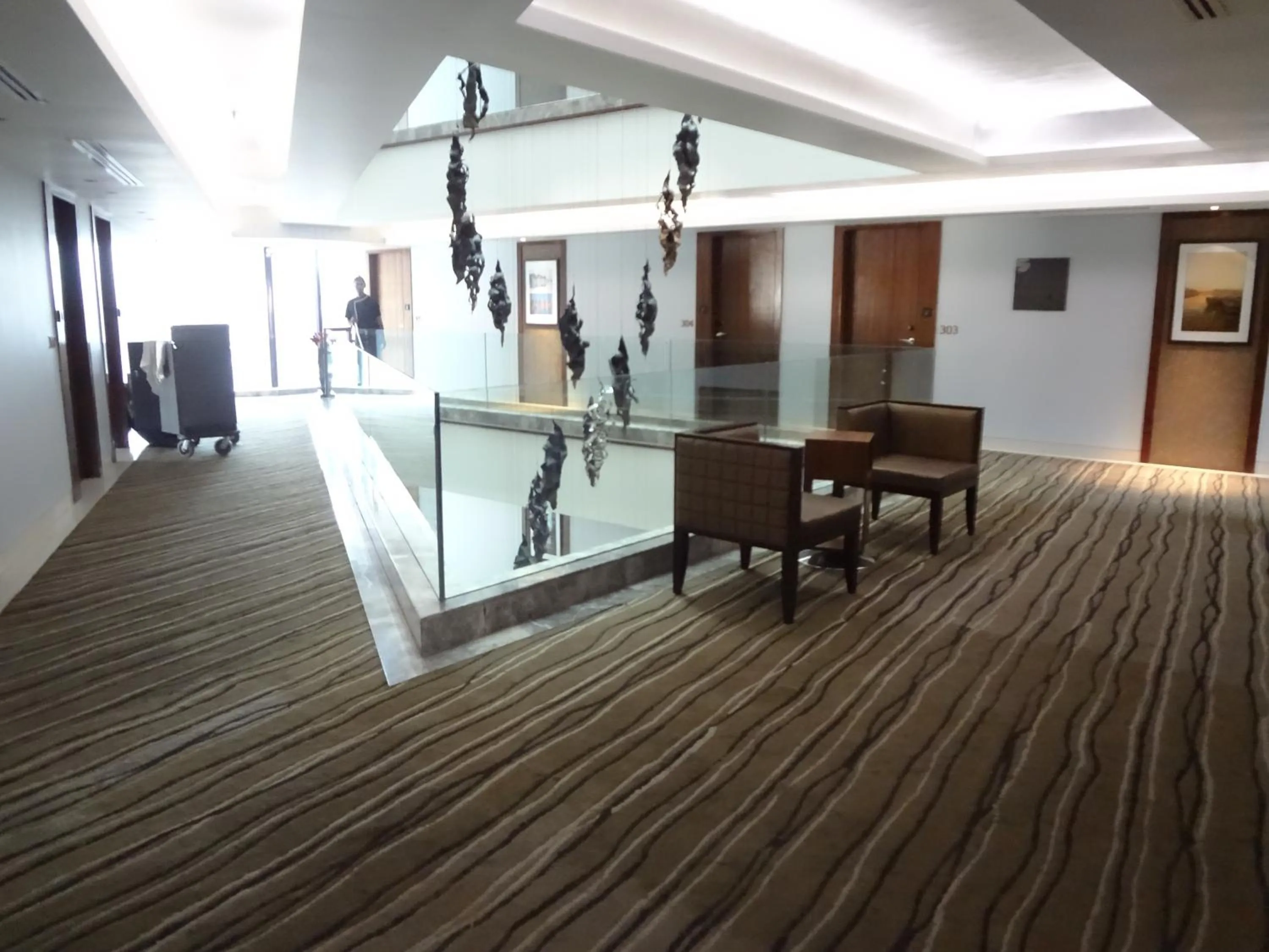 Decorative detail in Hotel Suba International Sahar Road Mumbai