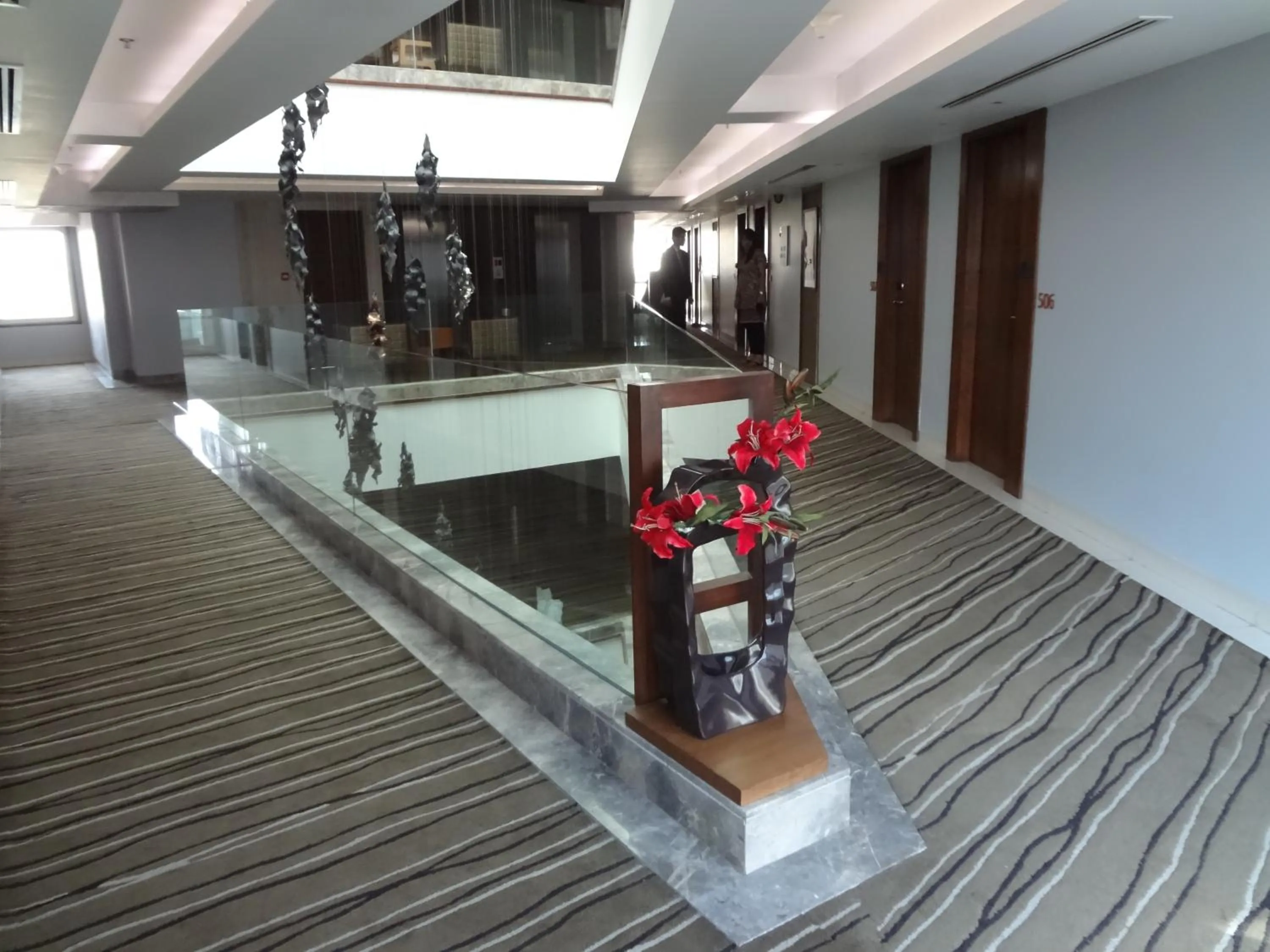 Decorative detail in Hotel Suba International Sahar Road Mumbai