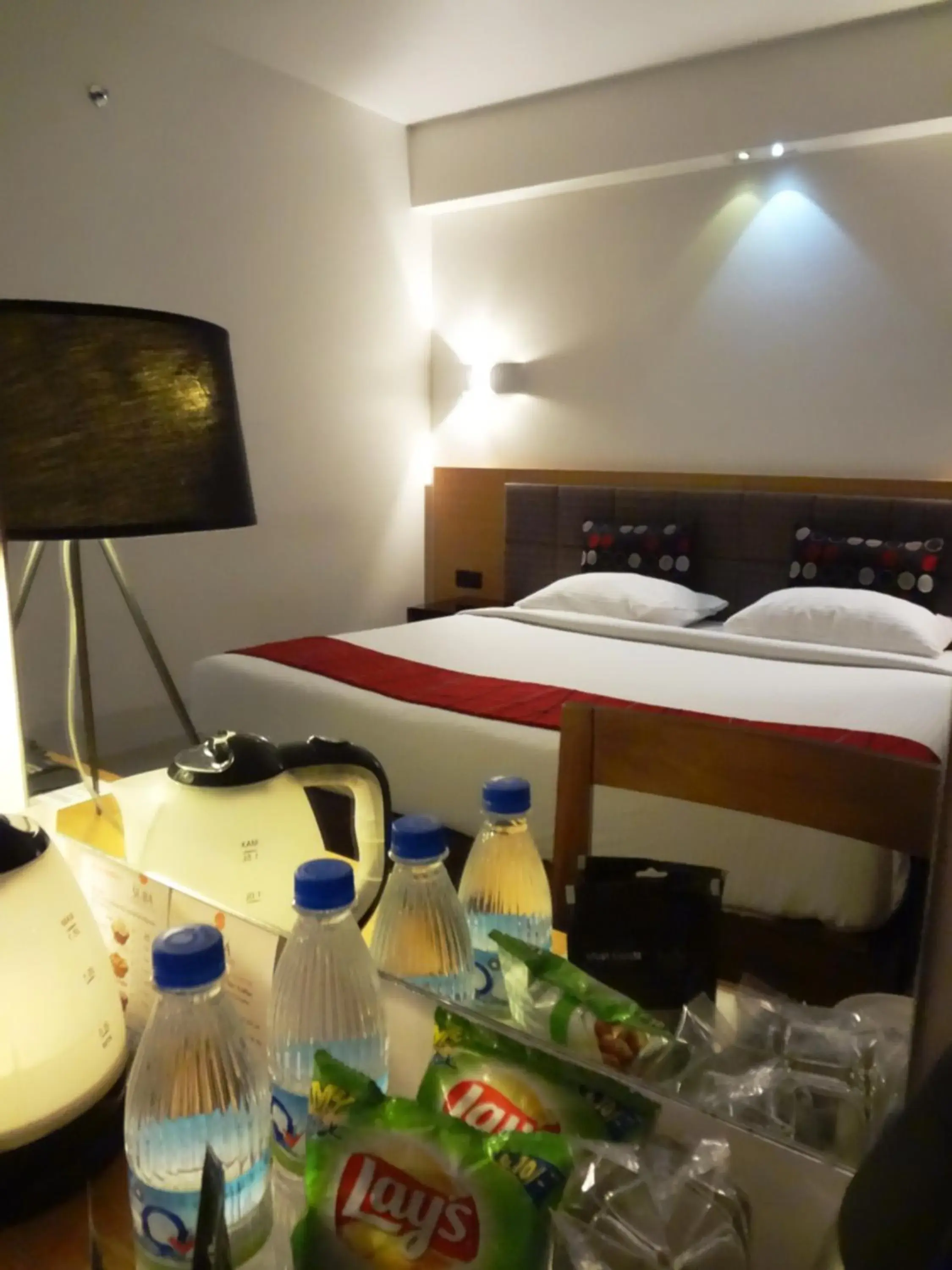 Bed in Hotel Suba International Sahar Road Mumbai Bed in Hotel Suba International Sahar Road Mumbai