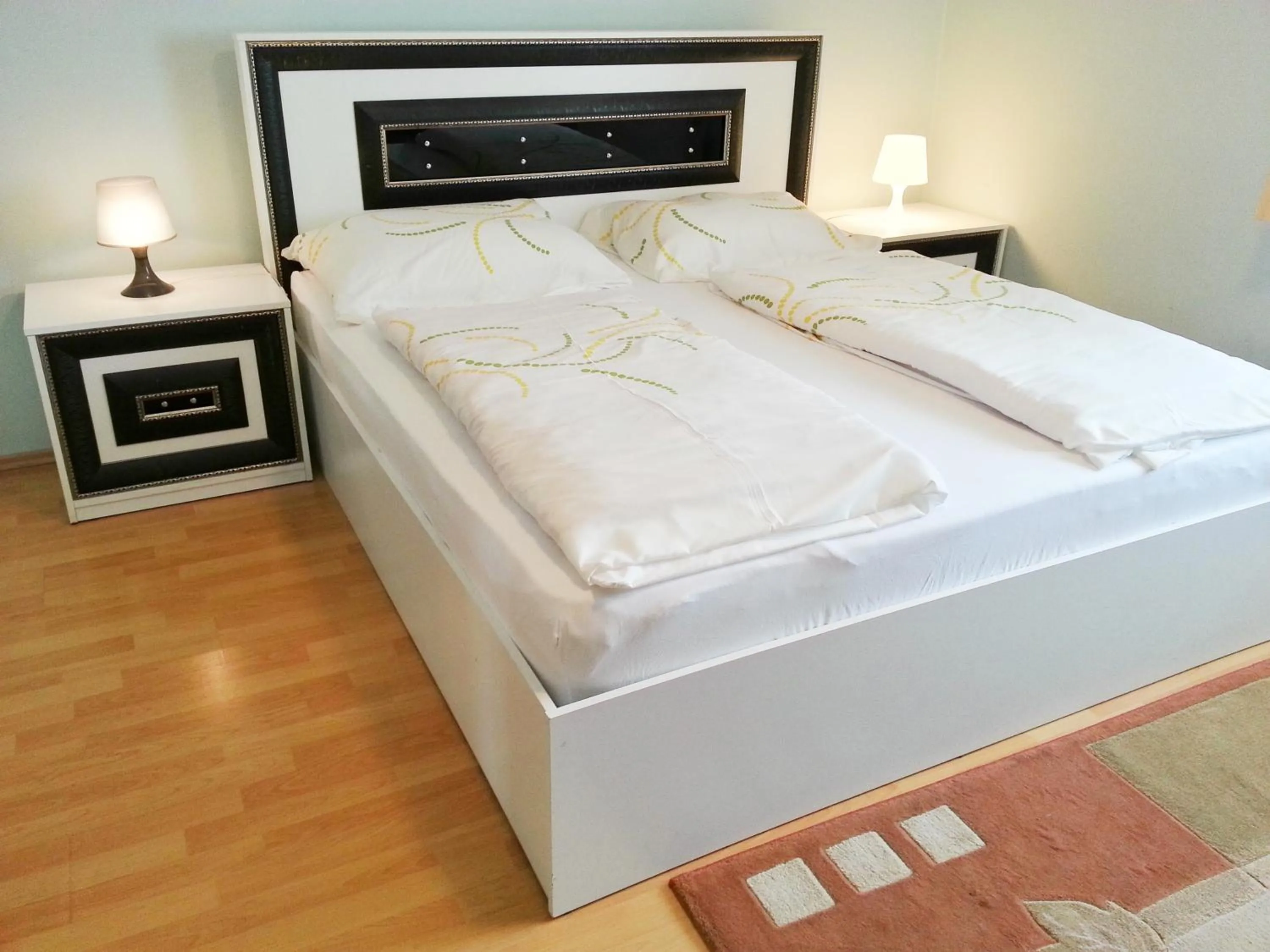 Bed in Pension Weisses Lamm