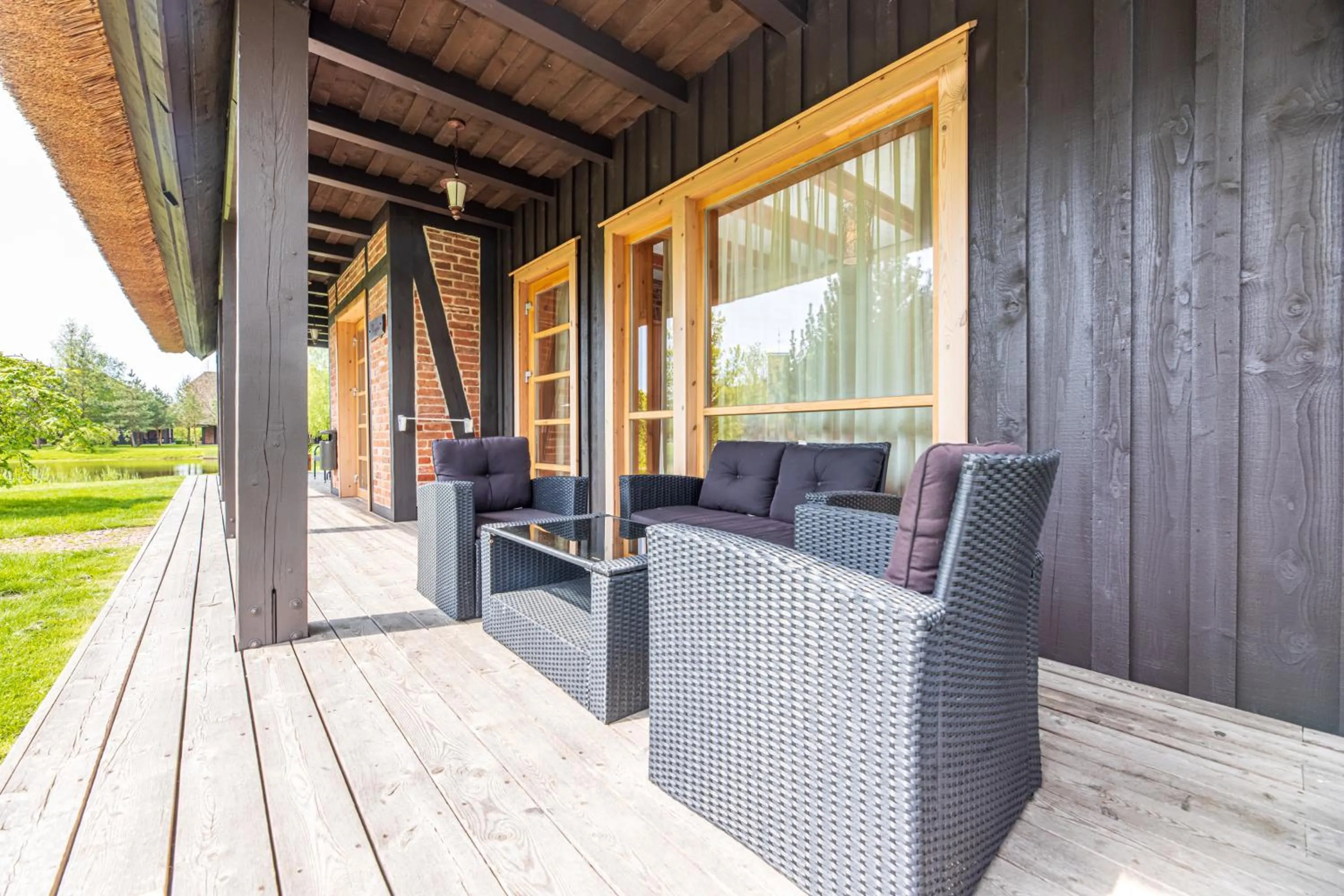 Balcony/Terrace in Pajūrio Sodyba