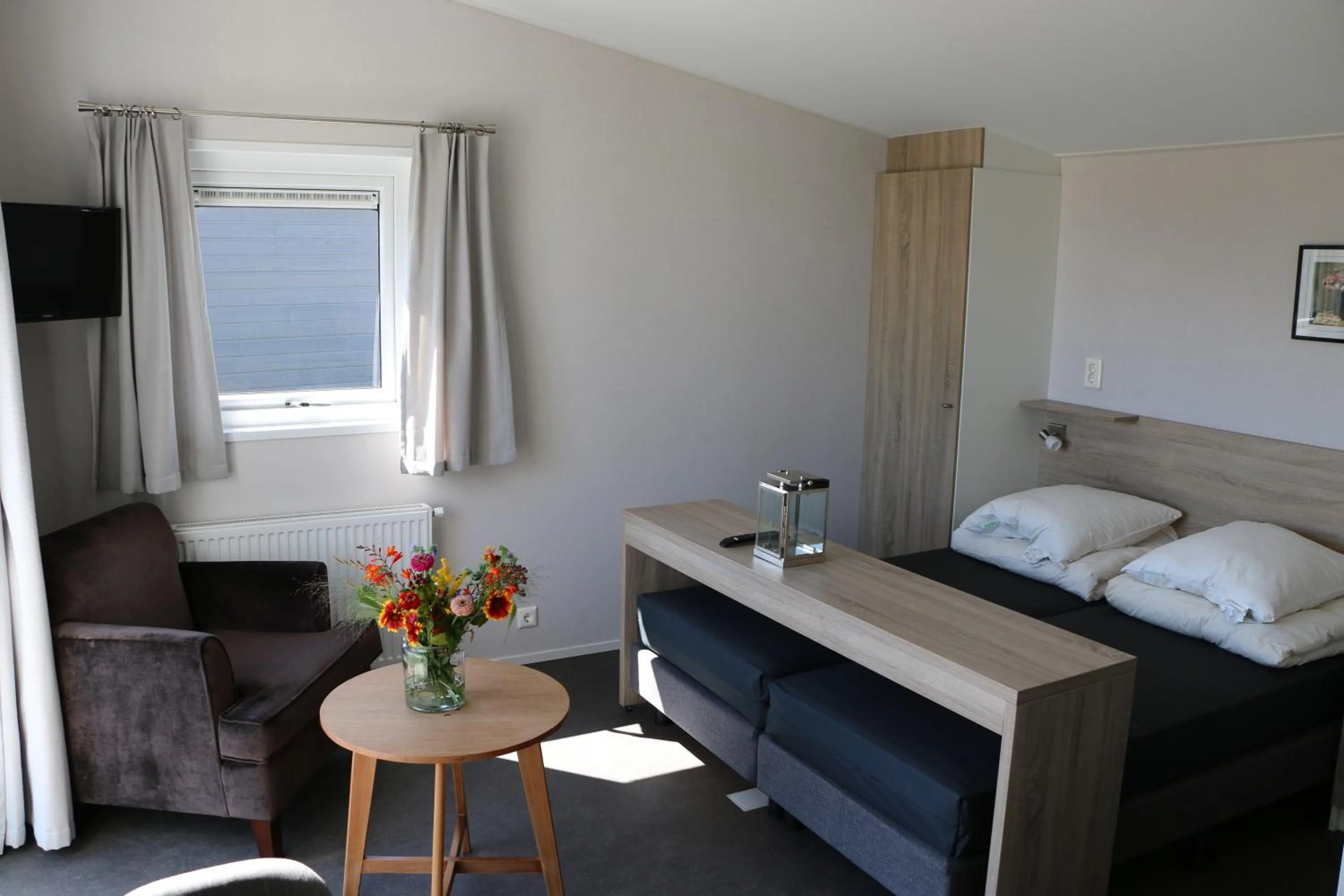 Decorative detail, Bed in Hotel Chalets Middelburg