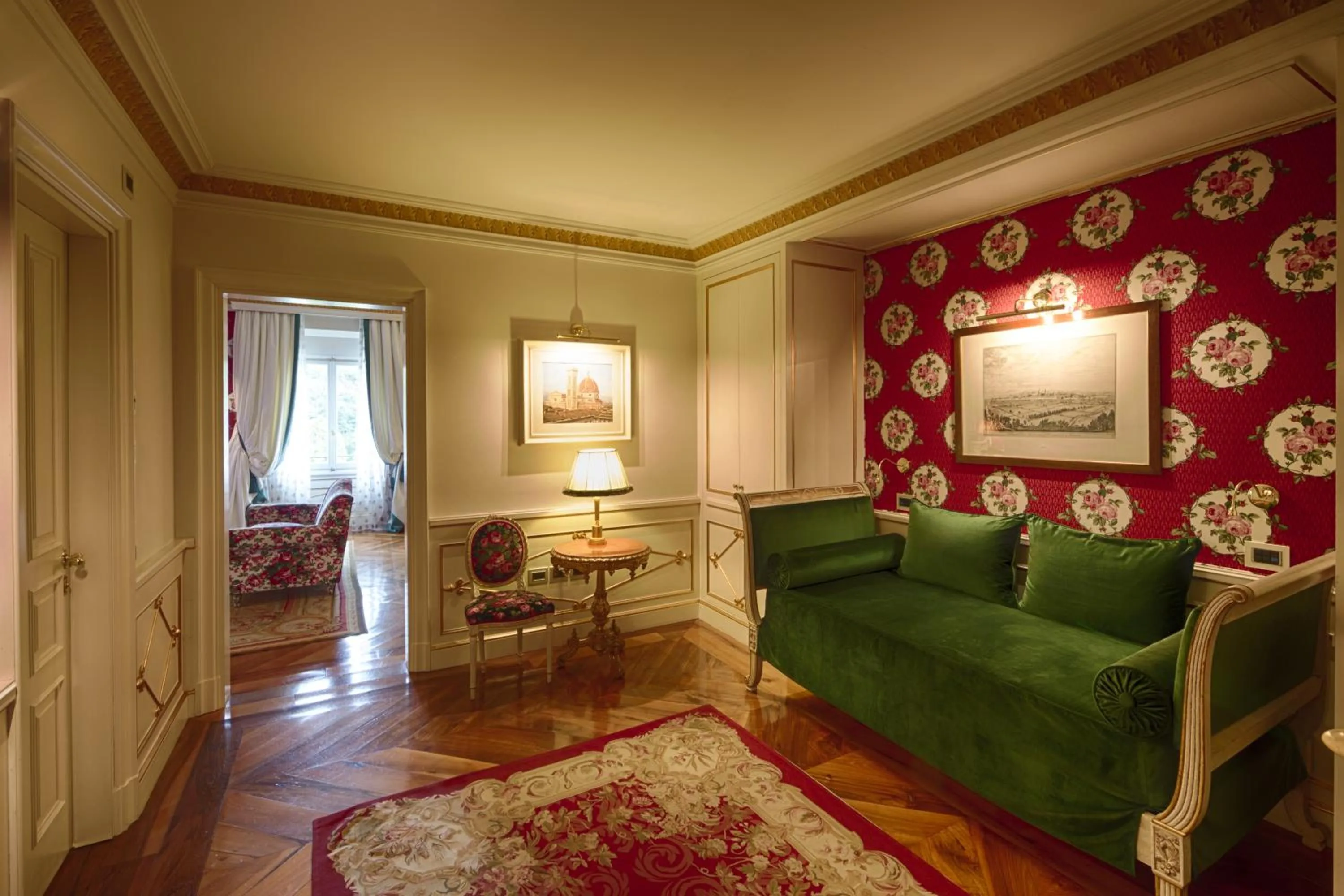 Living room in Villa Cora