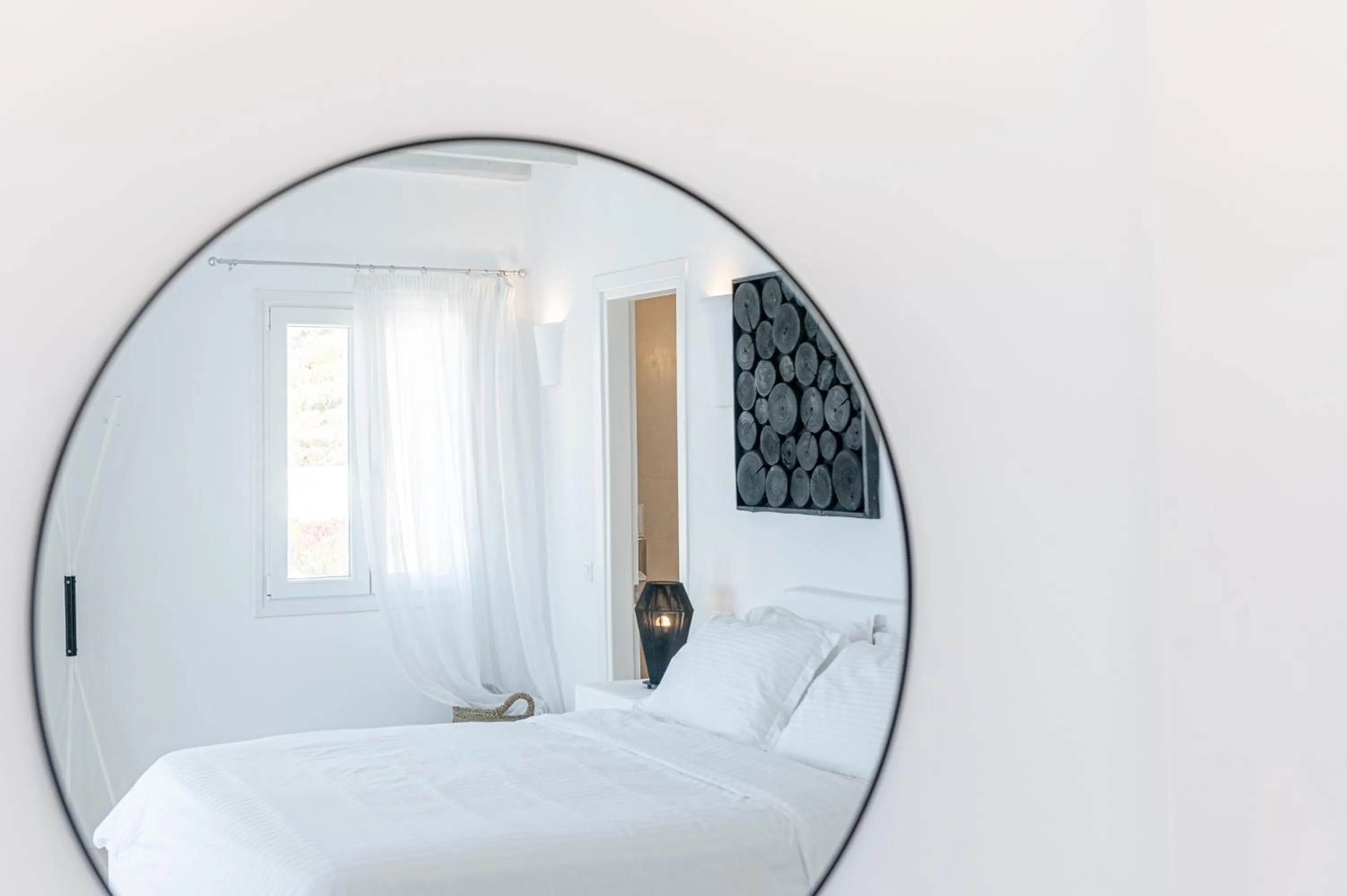 Bed in Carpe Diem Villas Mykonos ,Heated Pool!