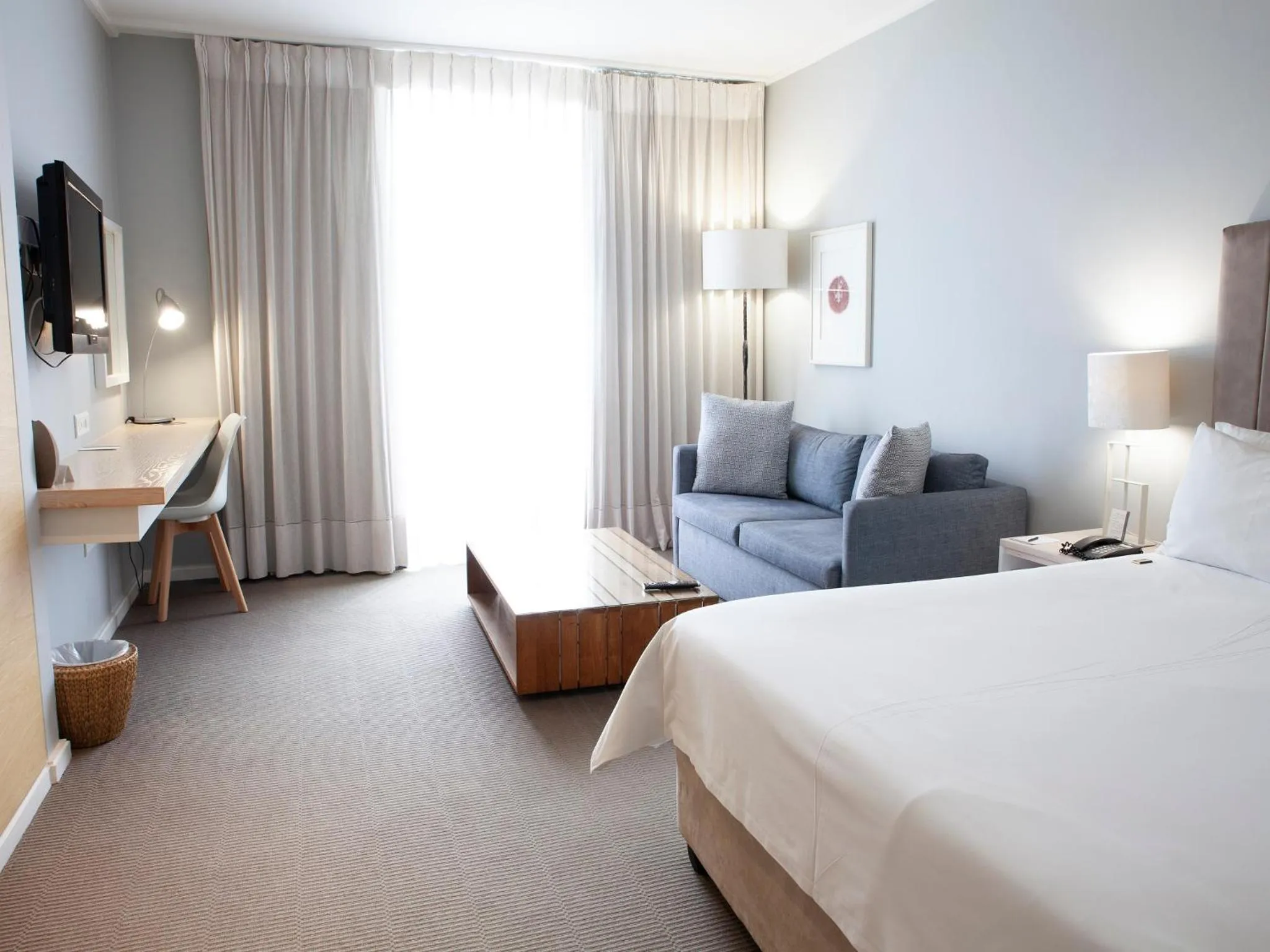 Bed in Atlantic Beach Hotel