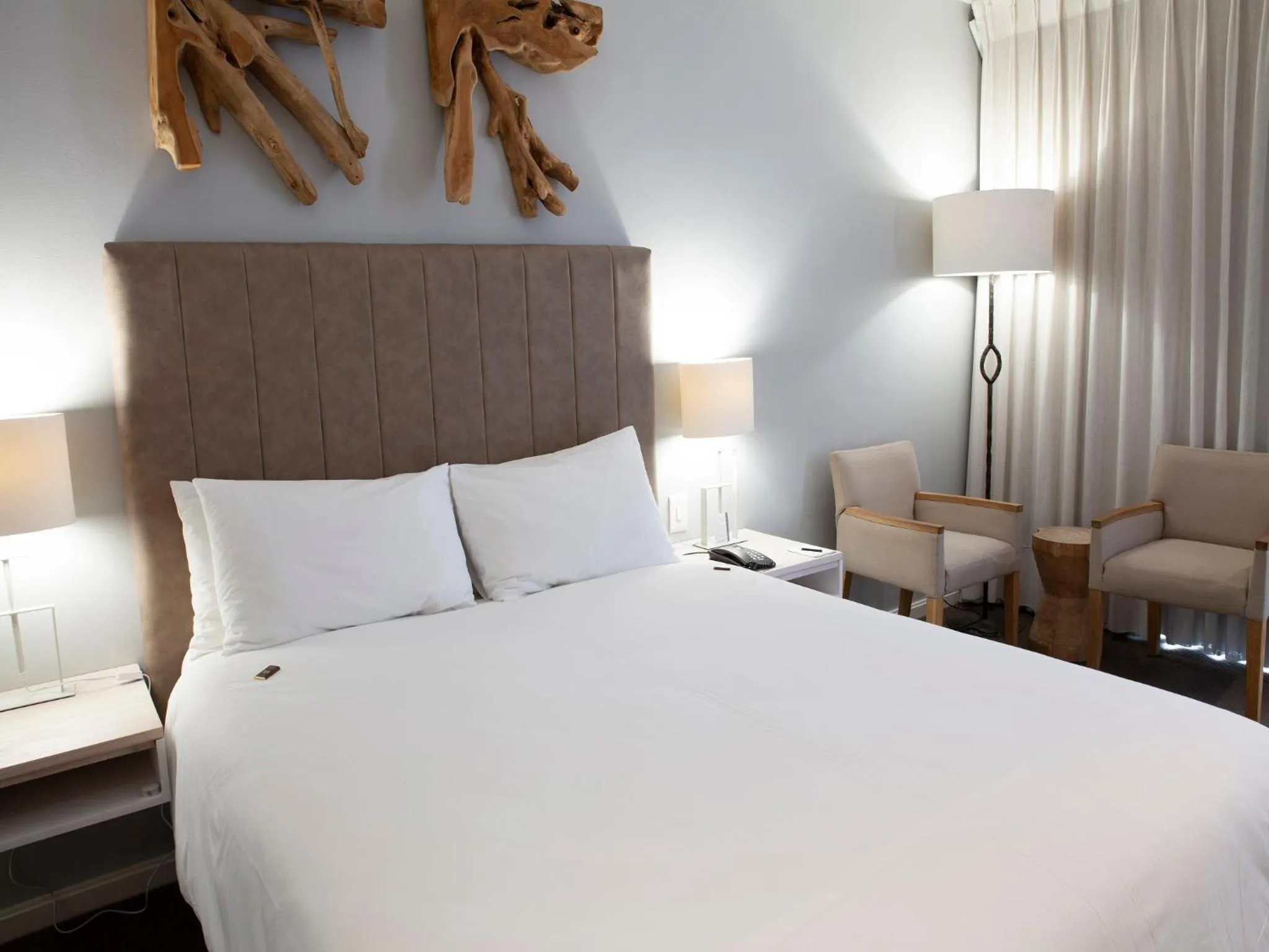 Bed in Atlantic Beach Hotel