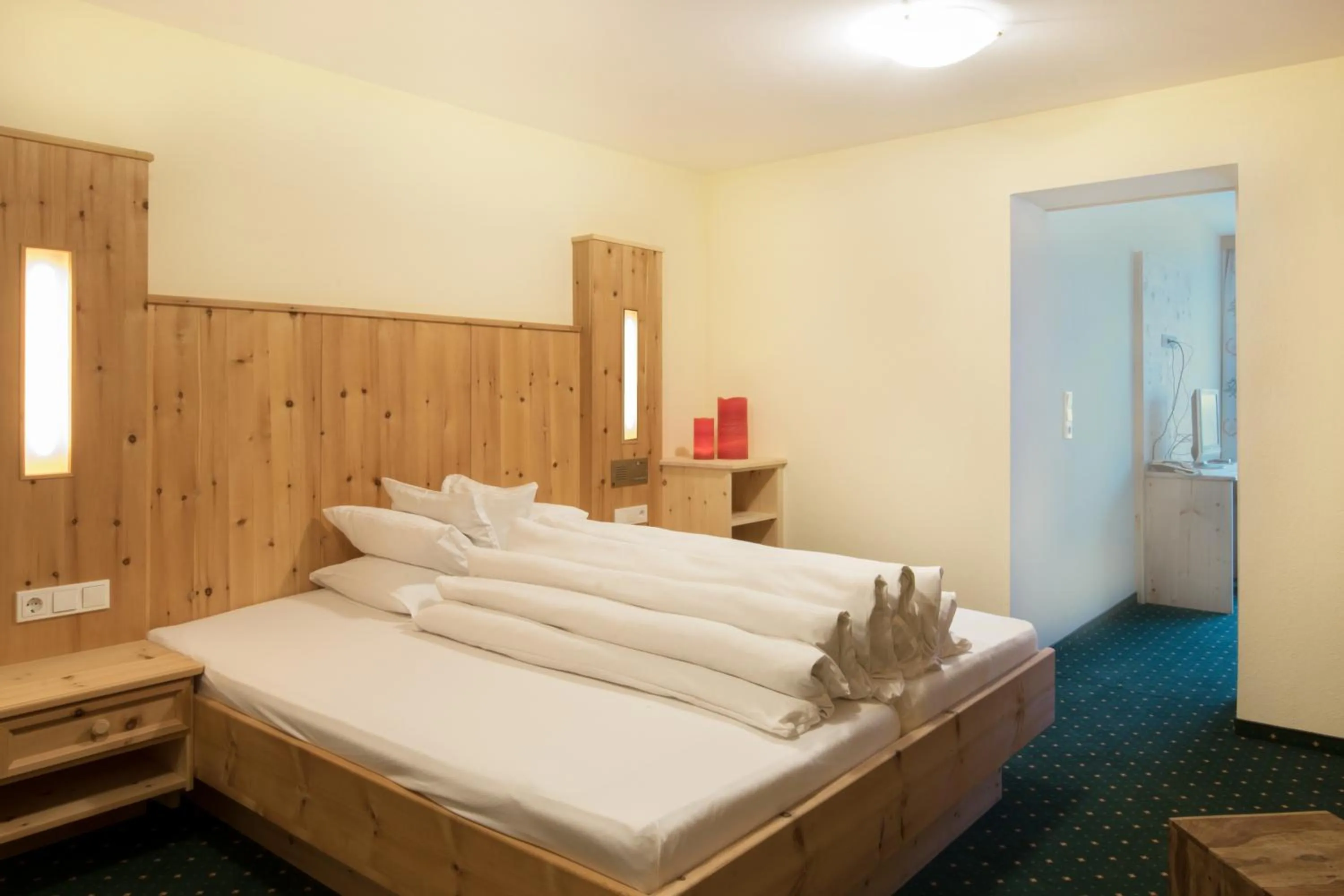 Bedroom, Bed in Hotel Waldcafe