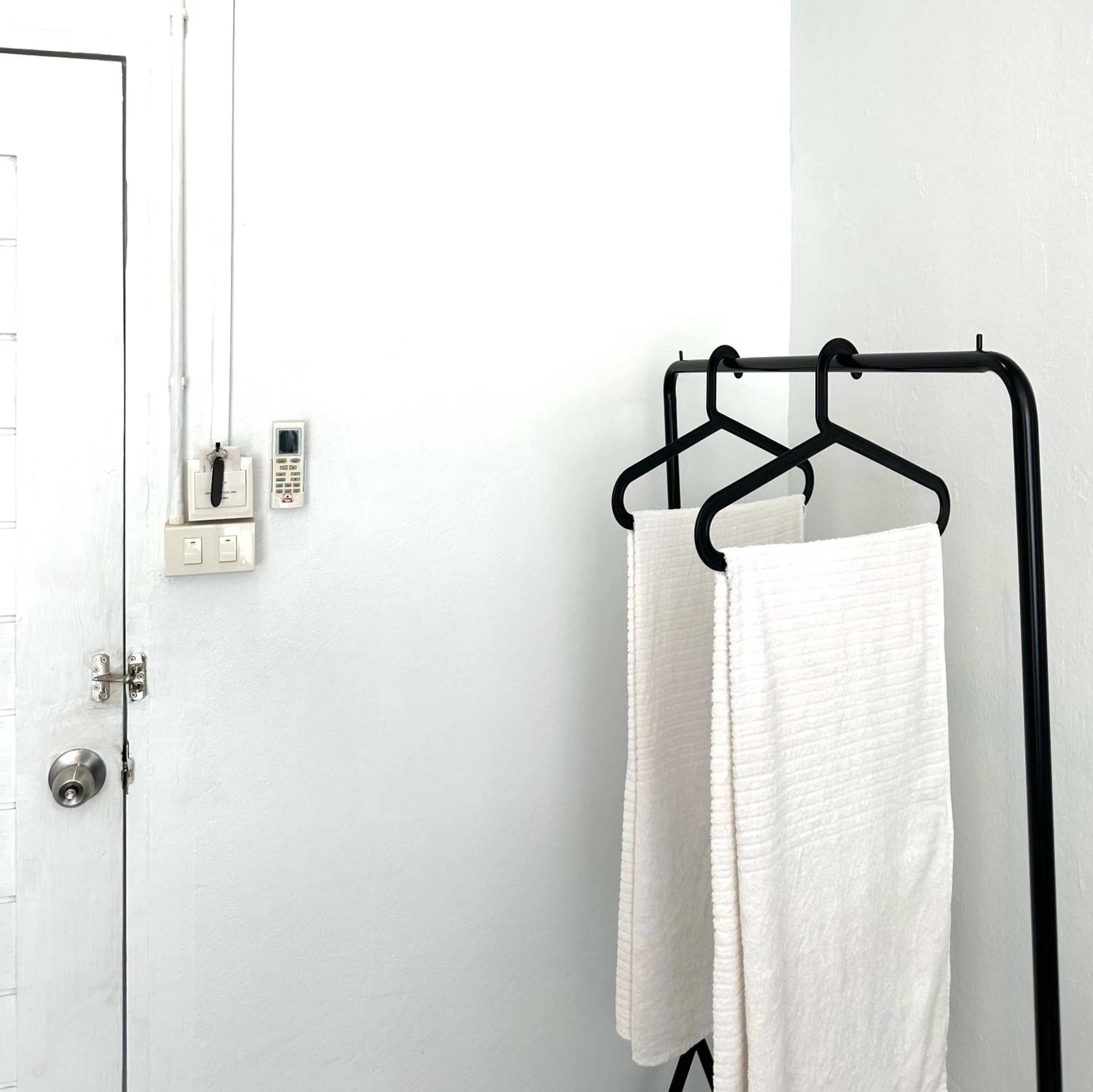 towels in Beige Poshtels + Netflix