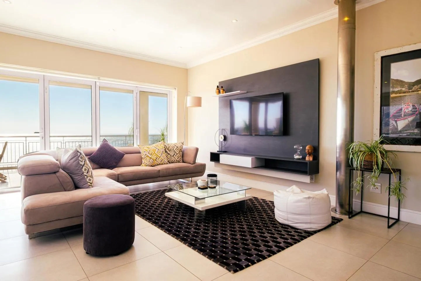 Living room in 3 On Camps Bay