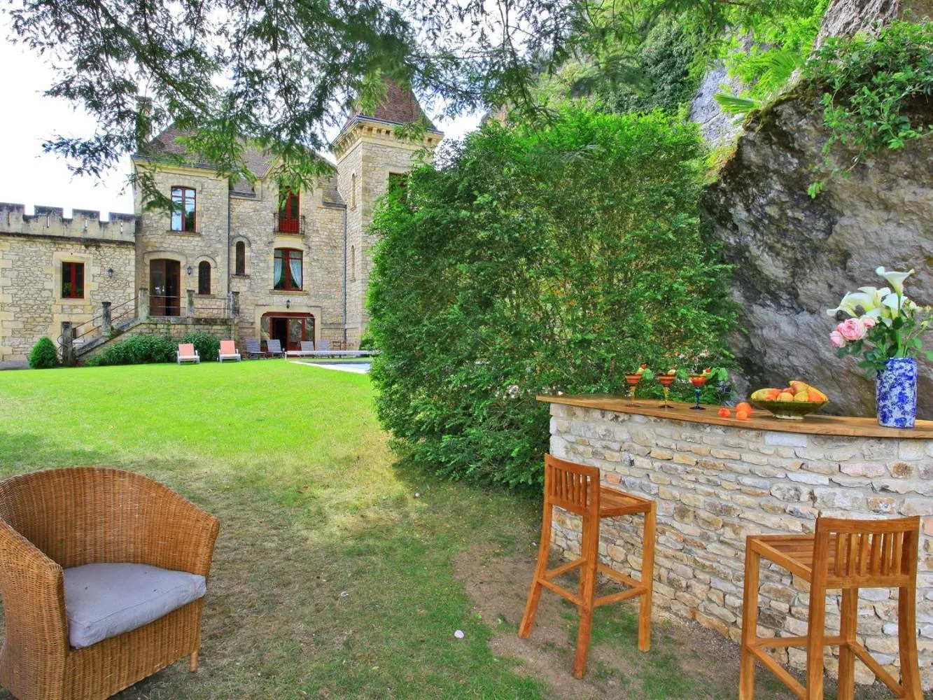 Lounge or bar in manoir de la malartrie