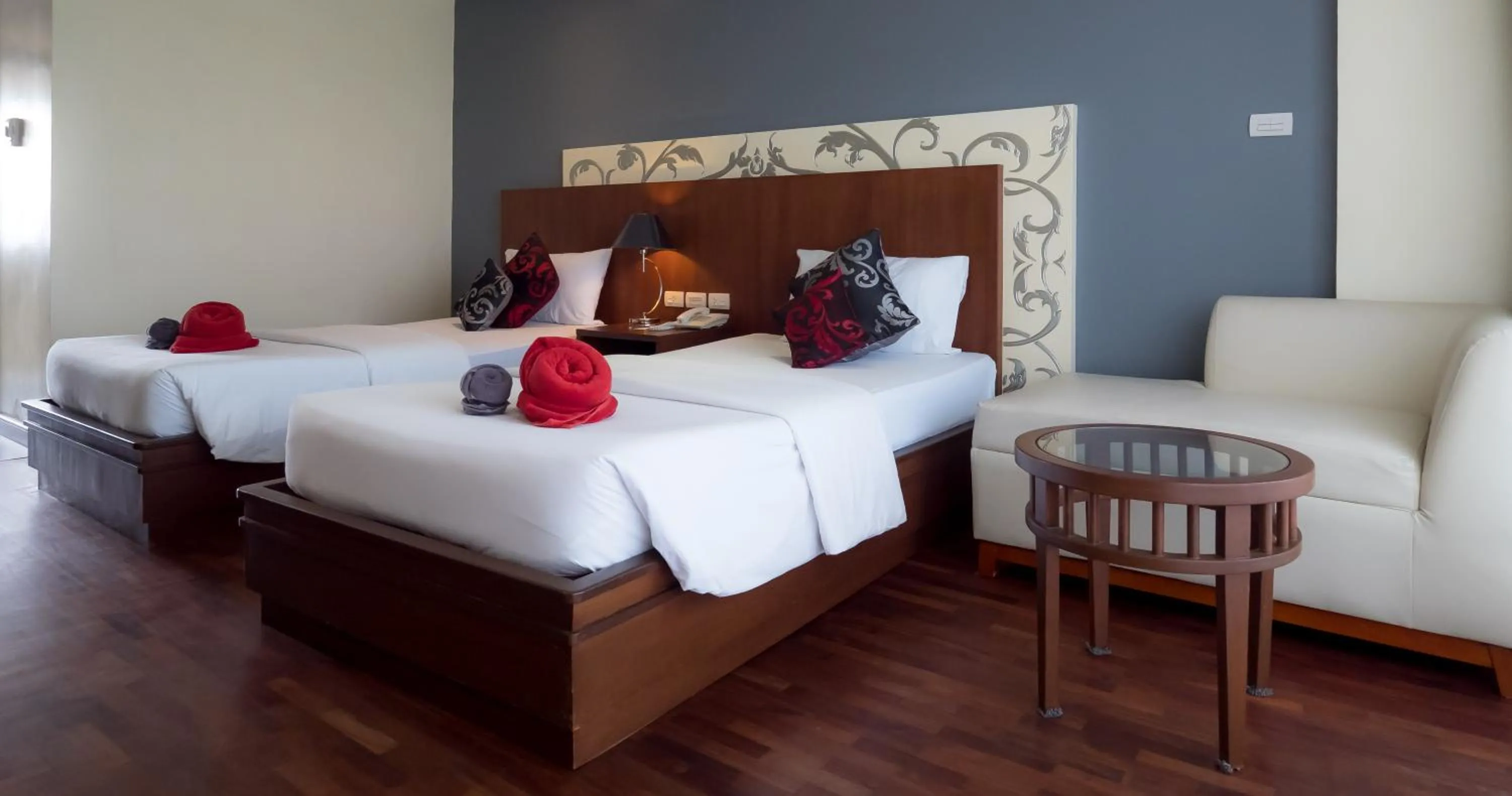 Bed in Grand Jomtien Palace Hotel - SHA Extra Plus