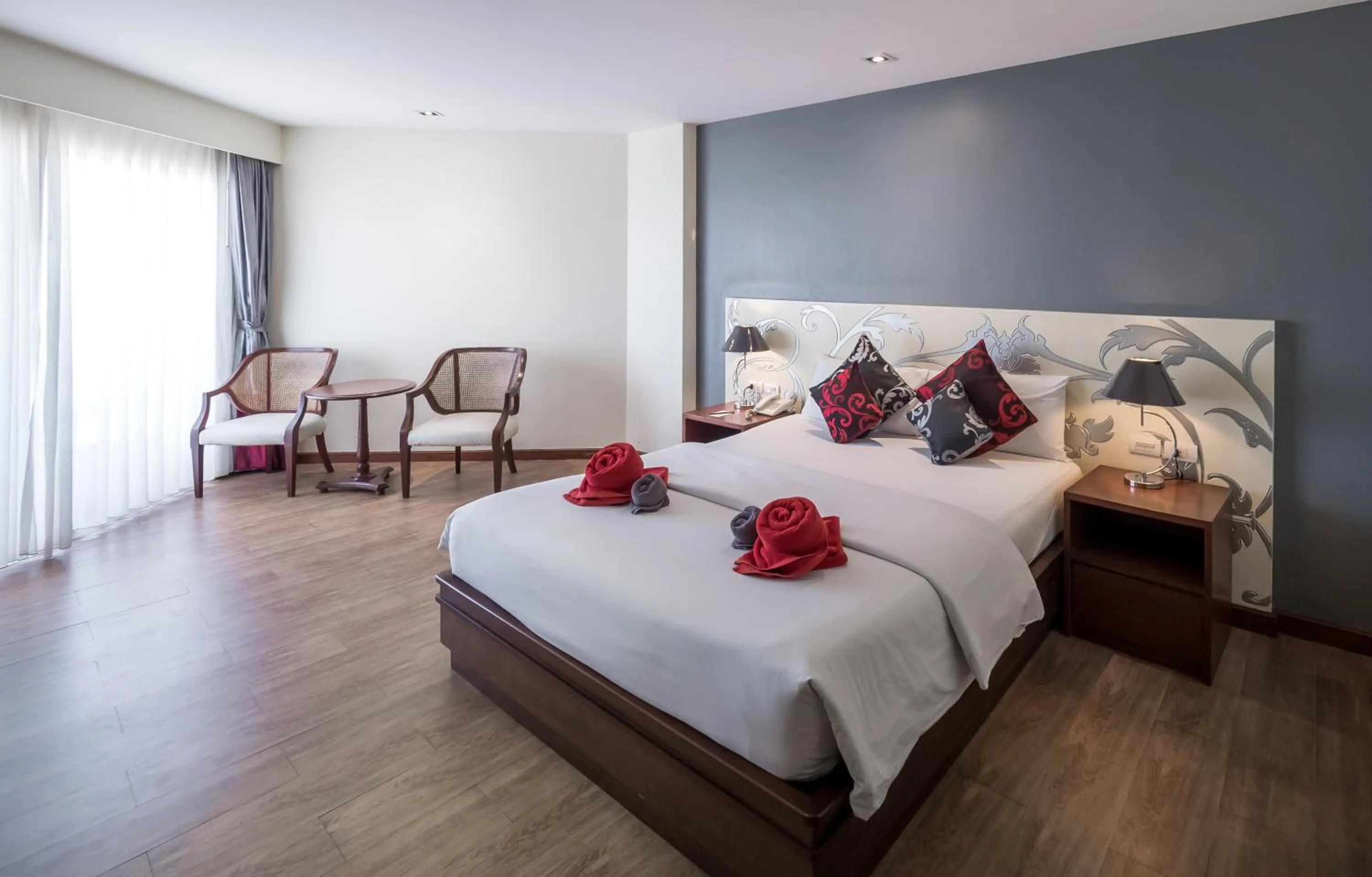 Bed in Grand Jomtien Palace Hotel - SHA Extra Plus