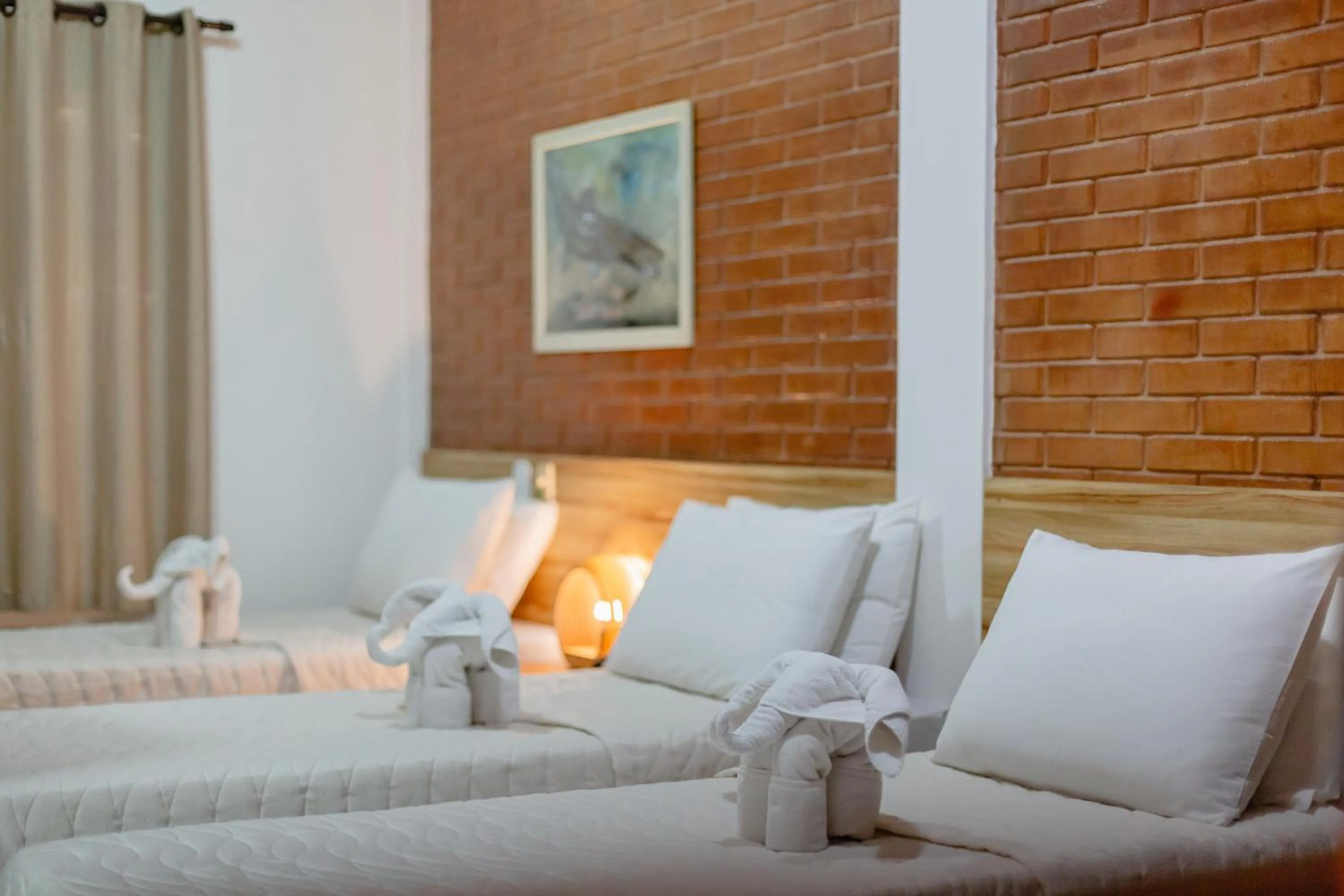 Bed in Hotel Pirá Miúna