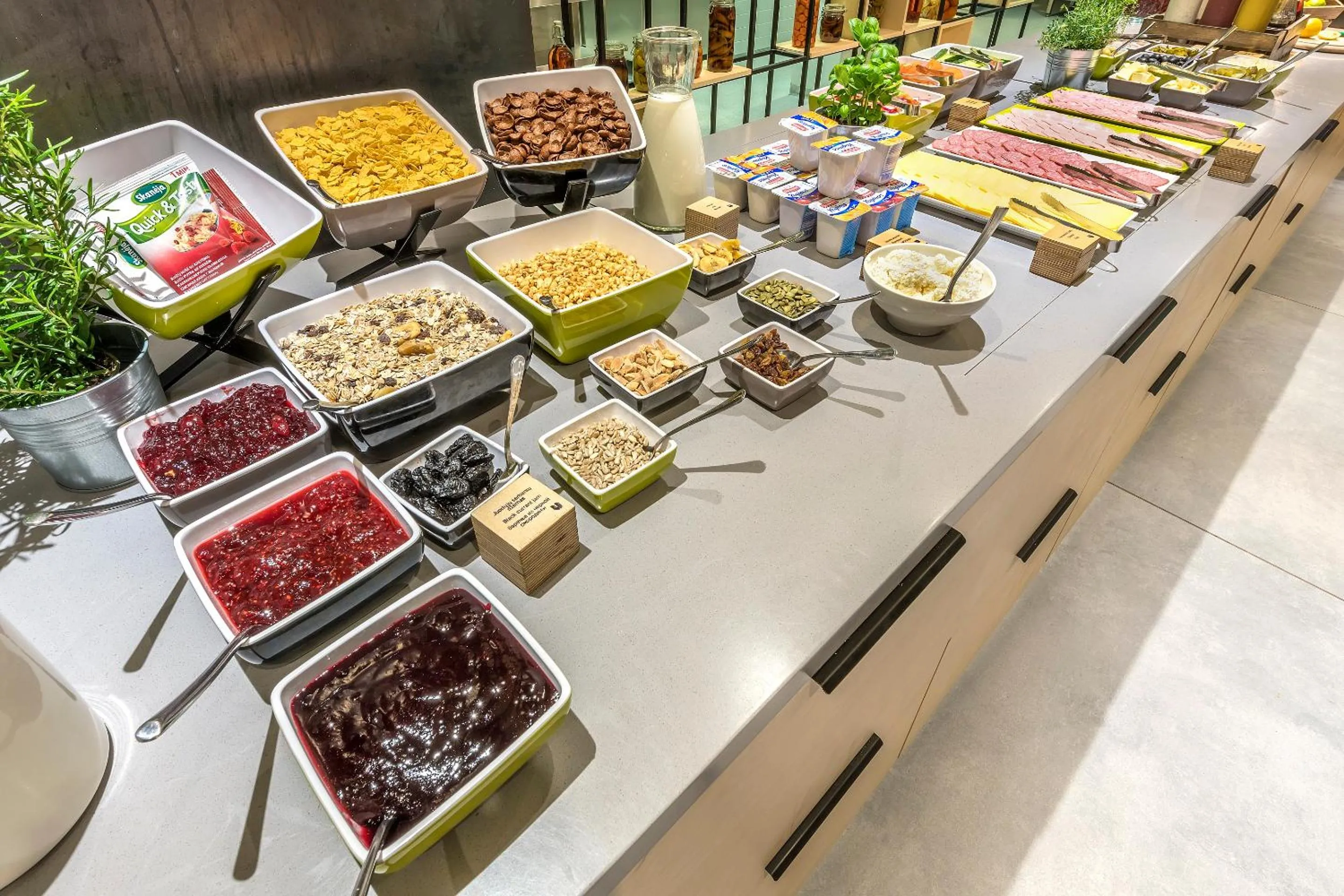 Buffet breakfast in Urbihop Hotel