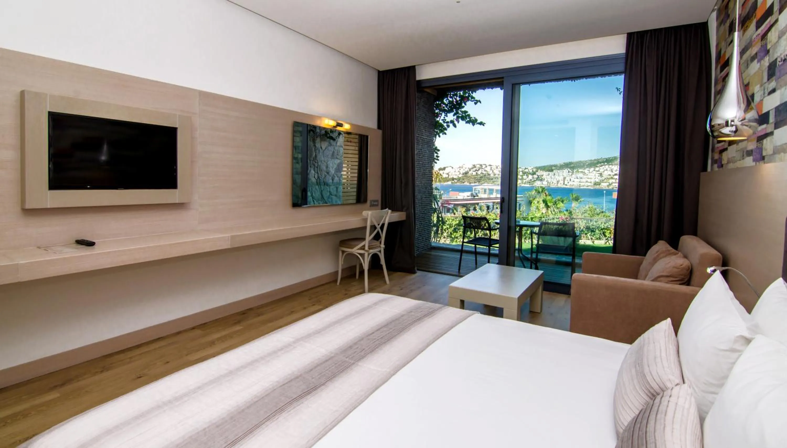 Bedroom, Bed in Costa Farilya Special Class Hotel Bodrum
