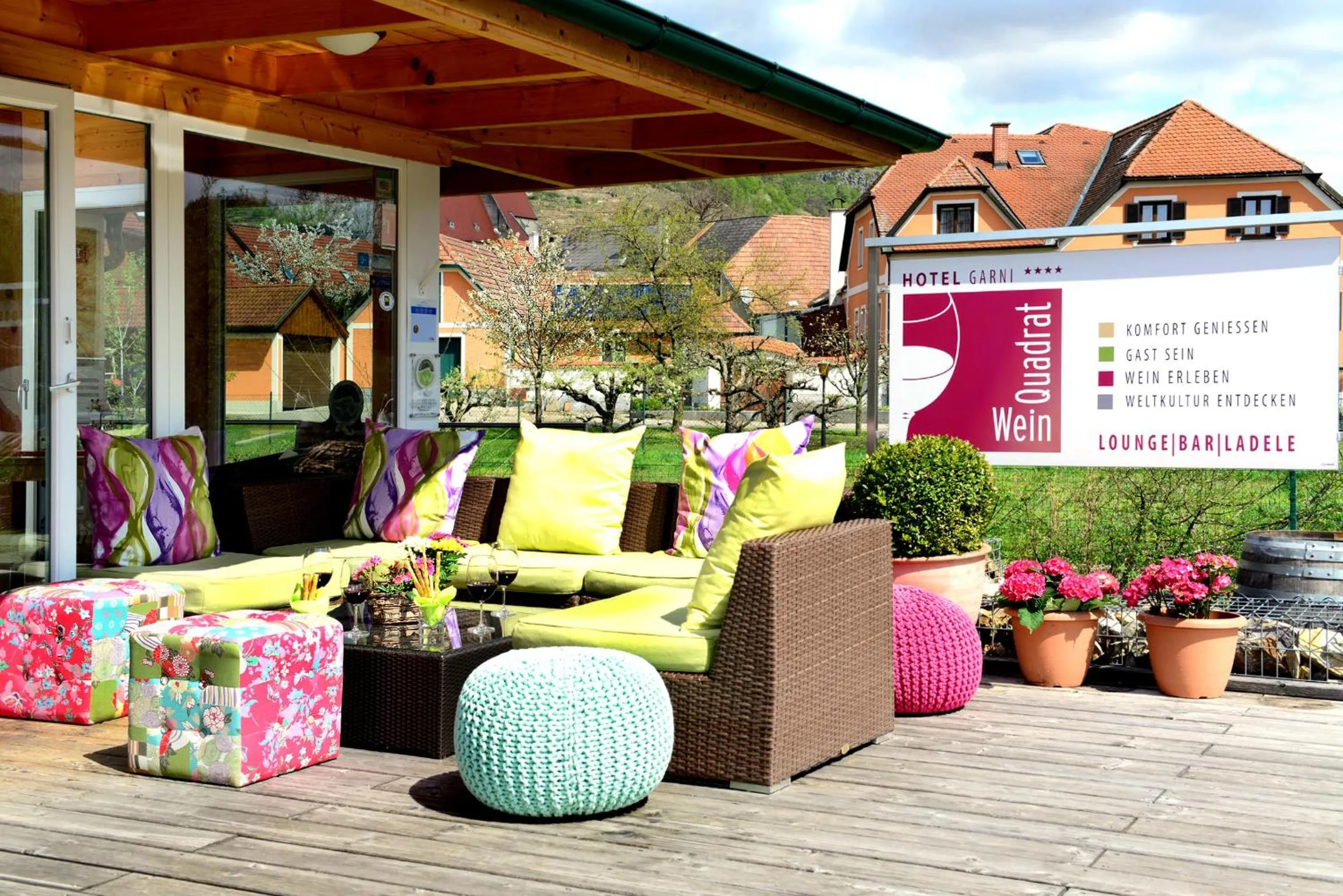 Patio in Das WeinQuadrat - boutique stay