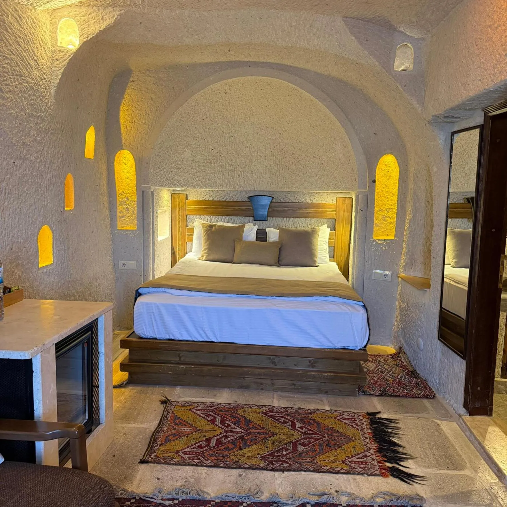Bed in Local Cave House