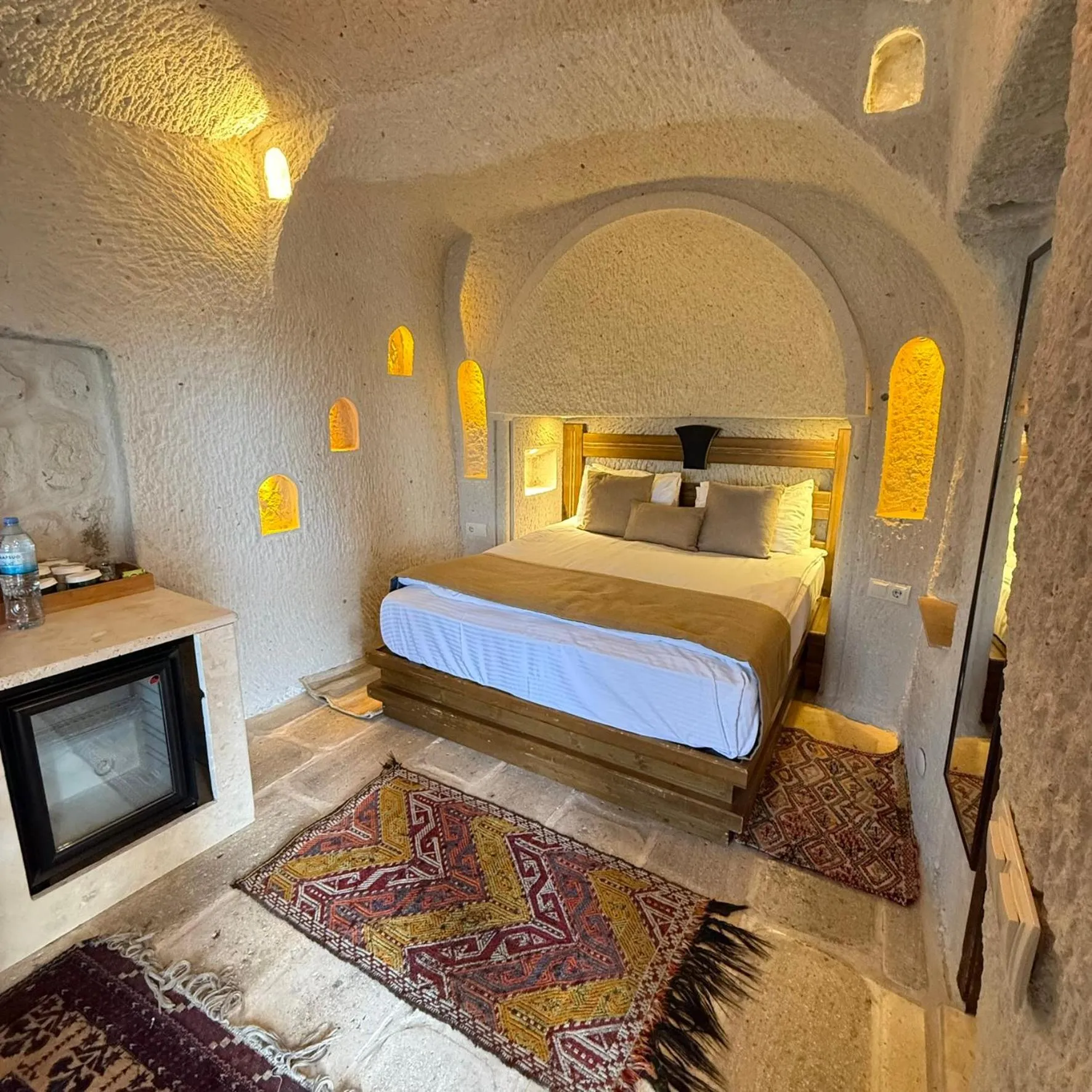 Bed in Local Cave House
