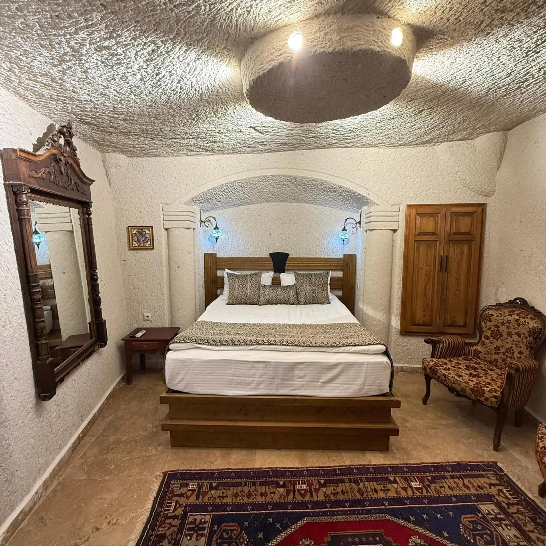 Bed in Local Cave House