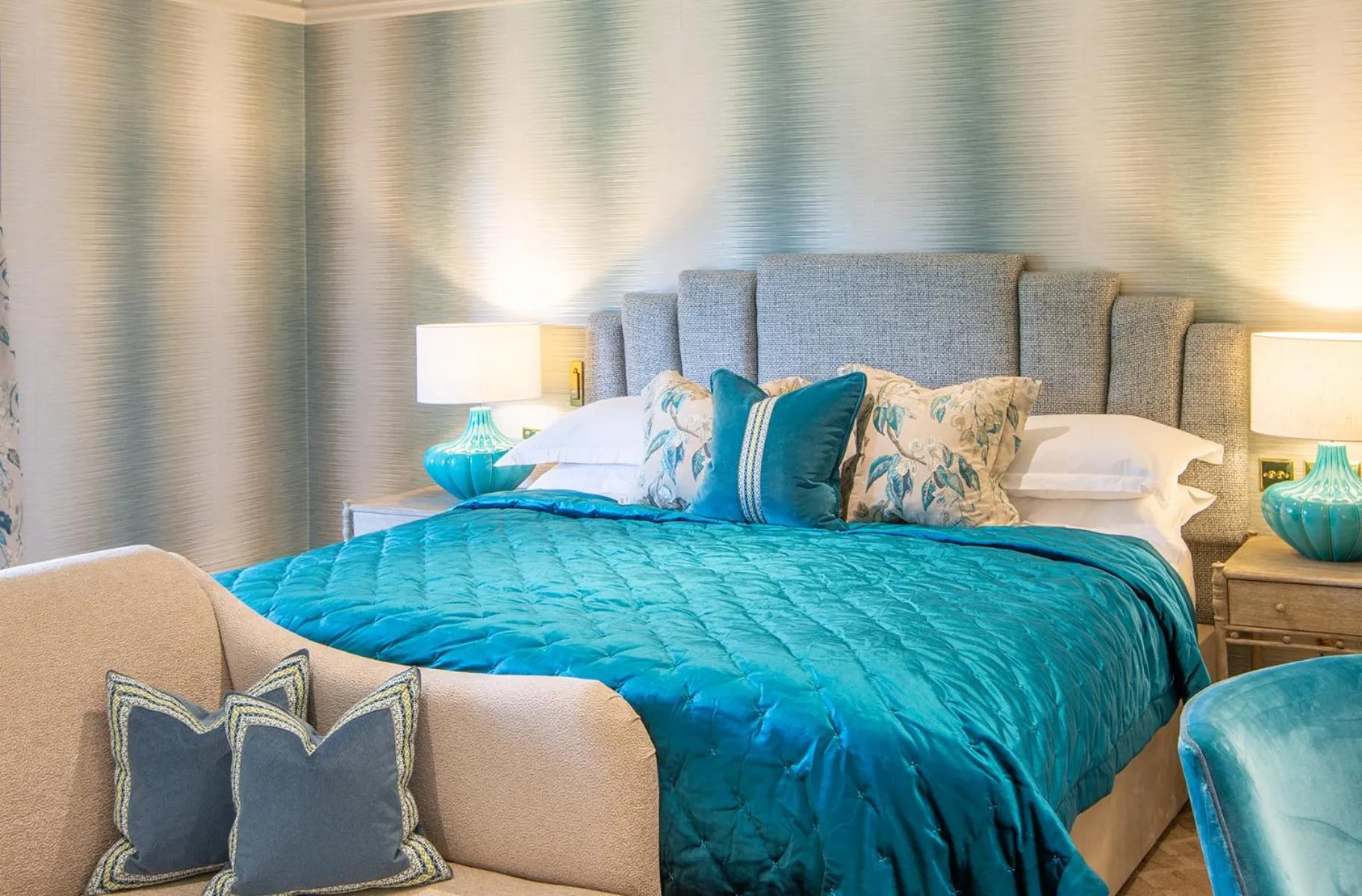 Bed in Mallory Court Country House Hotel & Spa